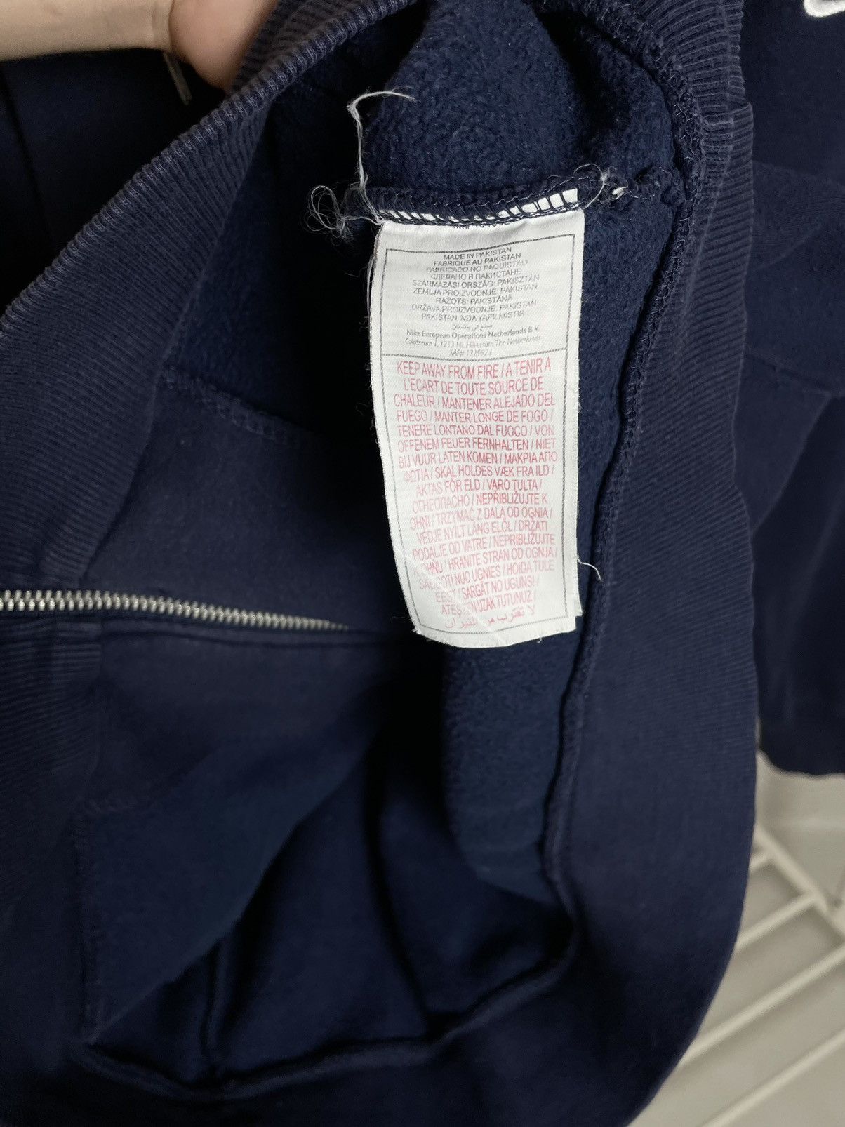 Nike Nike 🌚 Vintage full zip blue small logo hoodie sweatshirt Size US XL / EU 56 / 4 - 7 Thumbnail