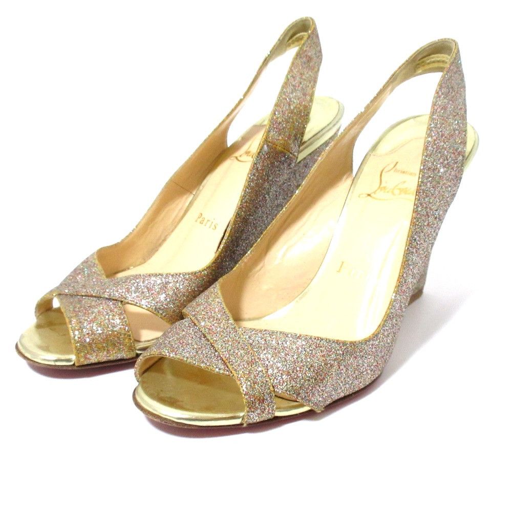 Christian Louboutin Christian Louboutin Christian Louboutin Slingback Wedge Sandals Others Shoes DUTY FREE for USA Size ONE SIZE - 1 Thumbnail