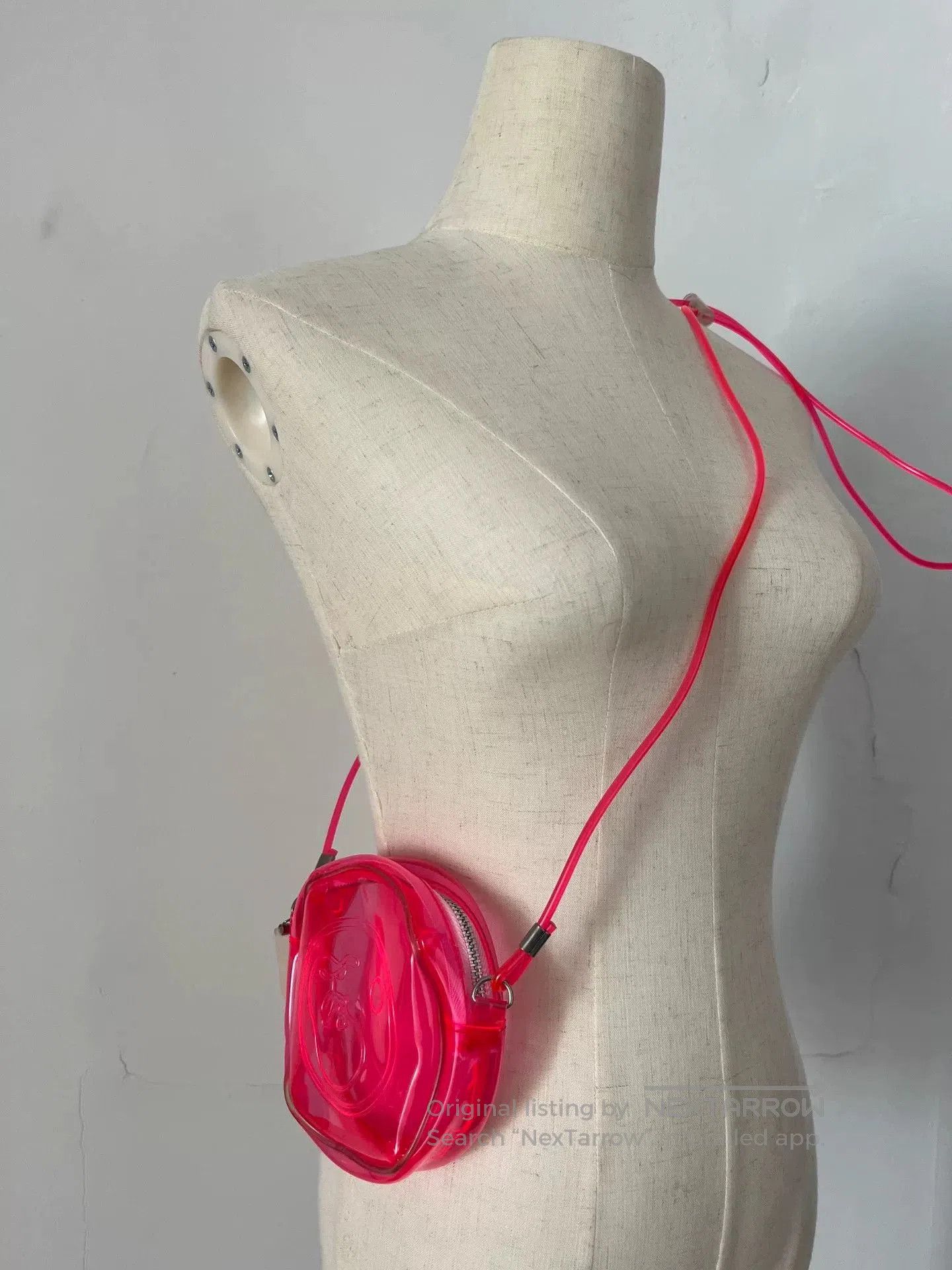 Fotus Fotus Fluorescent Pink Jelly Crossbody. Size ONE SIZE - 3 Thumbnail