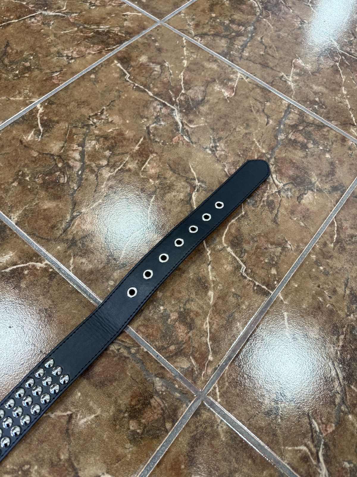 Japanese Brand 🇺🇸 Vintage 90s Japanese Metal Punk Rock Emo Goth Belt Japan Size ONE SIZE - 9 Thumbnail