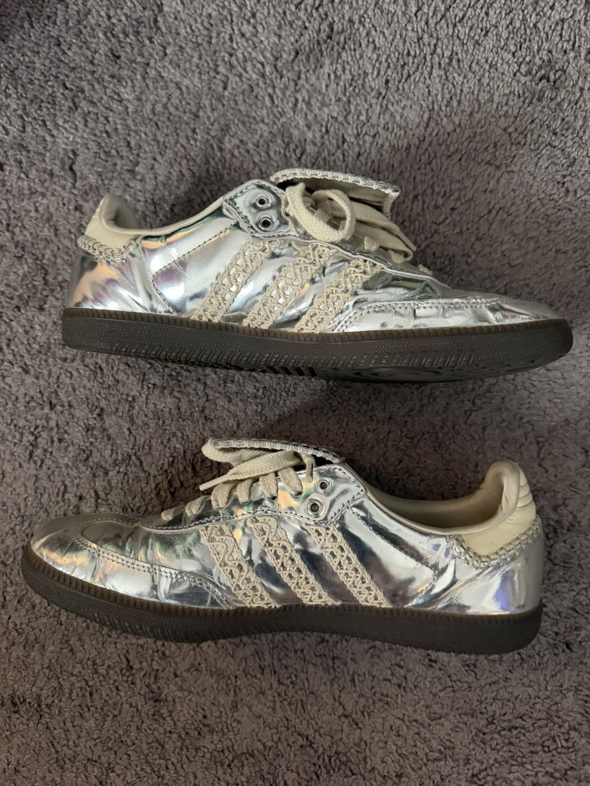 Adidas × Wales Bonner Wale Bonner silver metallic Size US 10 / EU 43 - 5 Thumbnail