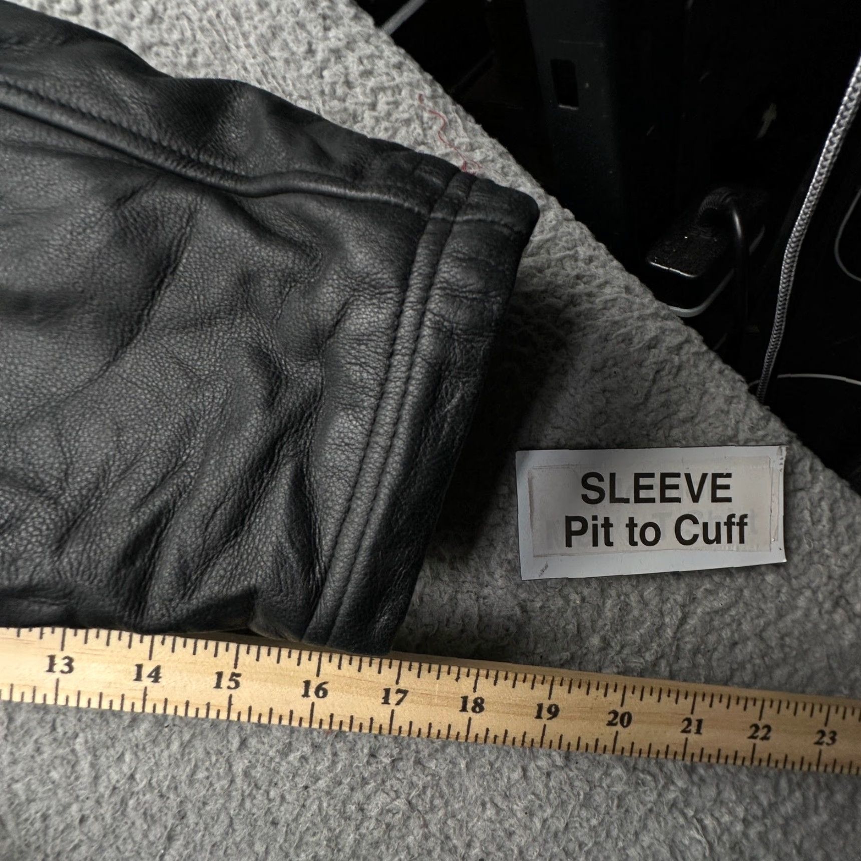 Perry Ellis Perry Ellis Portfolio Leather Jacket Mens XL Full Zip Black Wool Blend Lined Coat Overcoat Mens XL Leather Jacket Size US XL / EU 56 / 4 - 6 Thumbnail