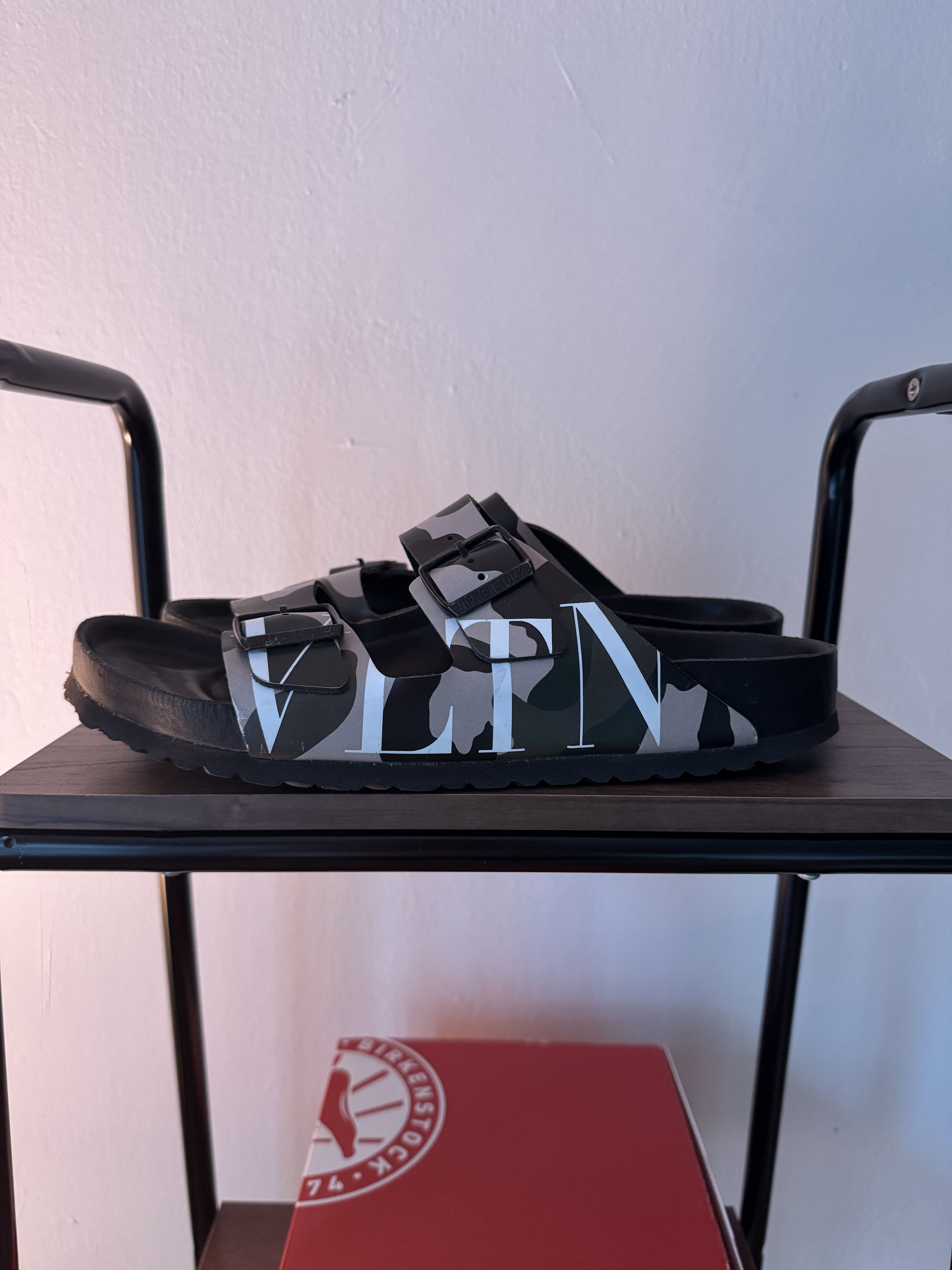 Birkenstock Valentino Garavani x Birkenstock "VLTN" Camo Sandals Size US 11 / EU 44 - 1 Thumbnail