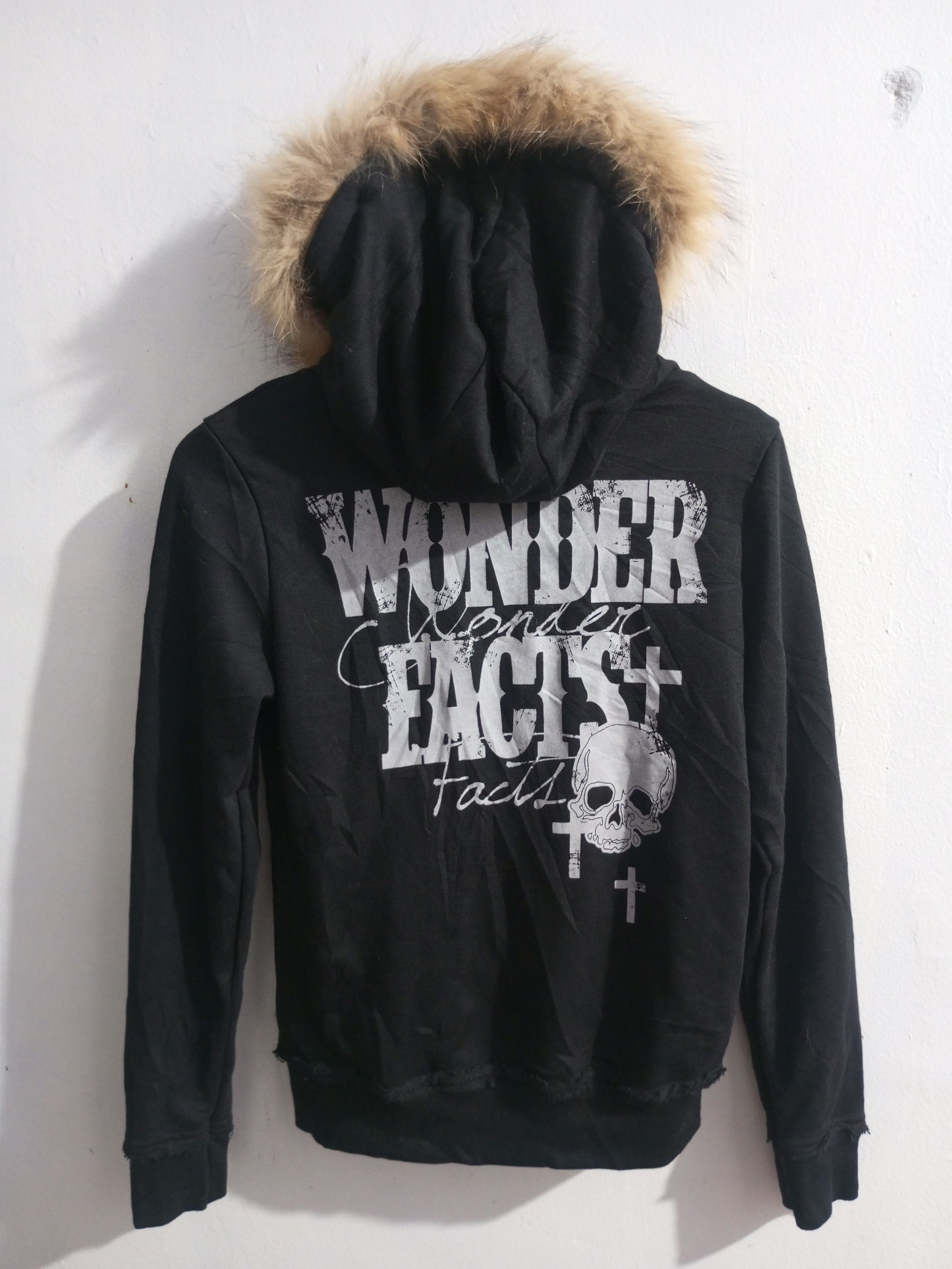 Japanese Brand × Vintage Vintage Ghost of harlem distressed fur hoodie Size US S / EU 44-46 / 1 - 2 Thumbnail