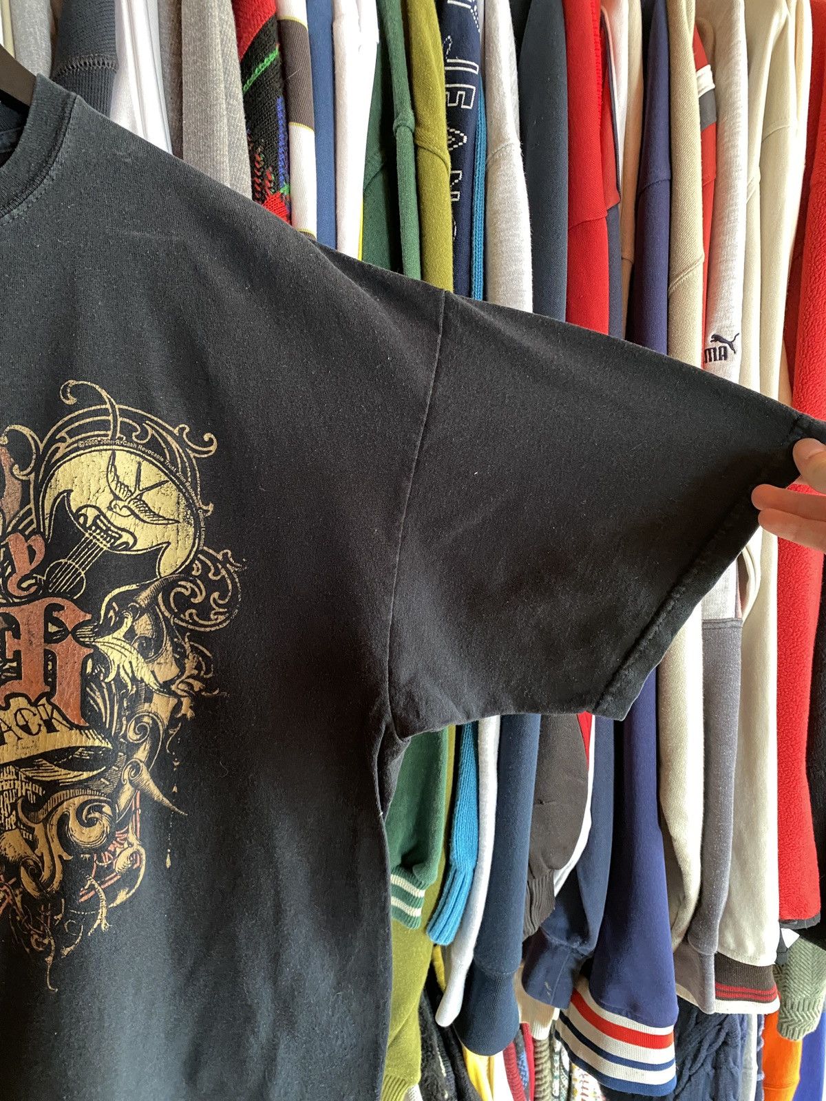 Band Tees VINTAGE JOHNNY CASH MAN IN BLACK T-shirt Size US XL / EU 56 / 4 - 3 Thumbnail