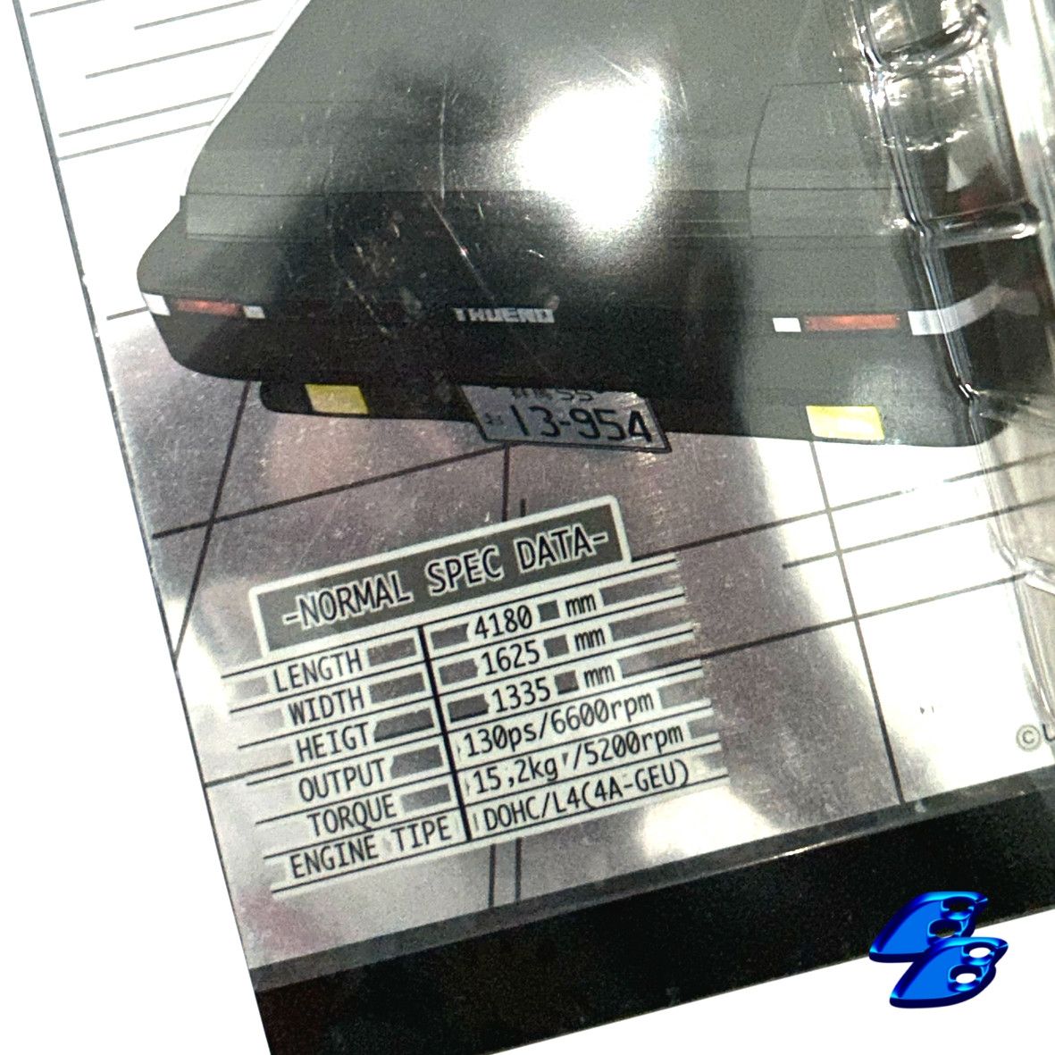 Anime Initial D vtg 2003 figure with AE86 metallic poster Size ONE SIZE - 4 Thumbnail