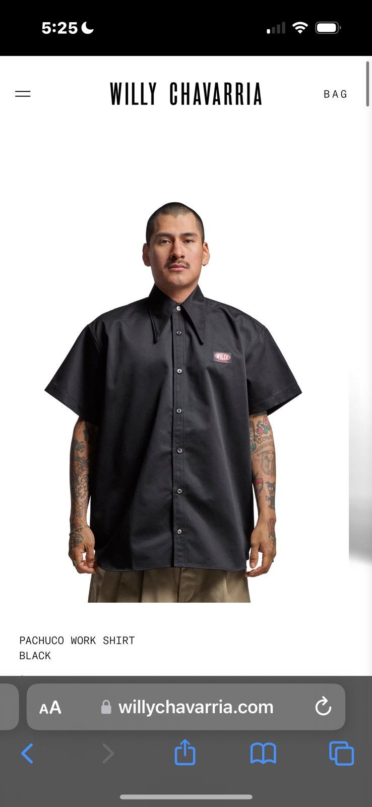 Willy Chavarria New in bag WILLY CHAVARRIA PACHUCO WORK SHIRT Size US L / EU 52-54 / 3 - 5 Thumbnail