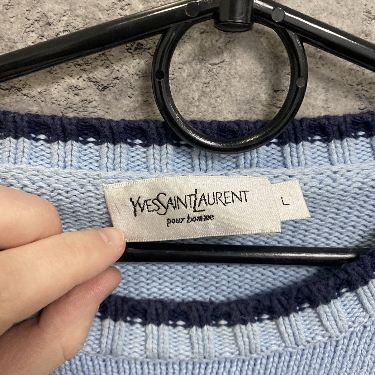 Yves Saint Laurent Vintage YSL Sweater Knit Yves Saint Laurent Heavy Sweater Size US L / EU 52-54 / 3 - 9 Thumbnail