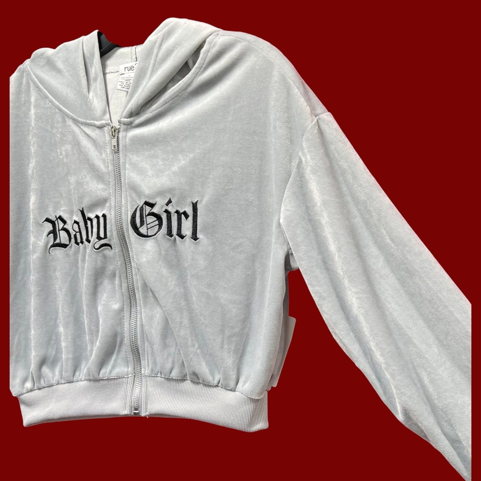 rue21 Rue 21 - Women's Long Sleeve Hooded Sweatshirt - Grey - Smal Size S / US 4 / IT 40 - 14 Thumbnail