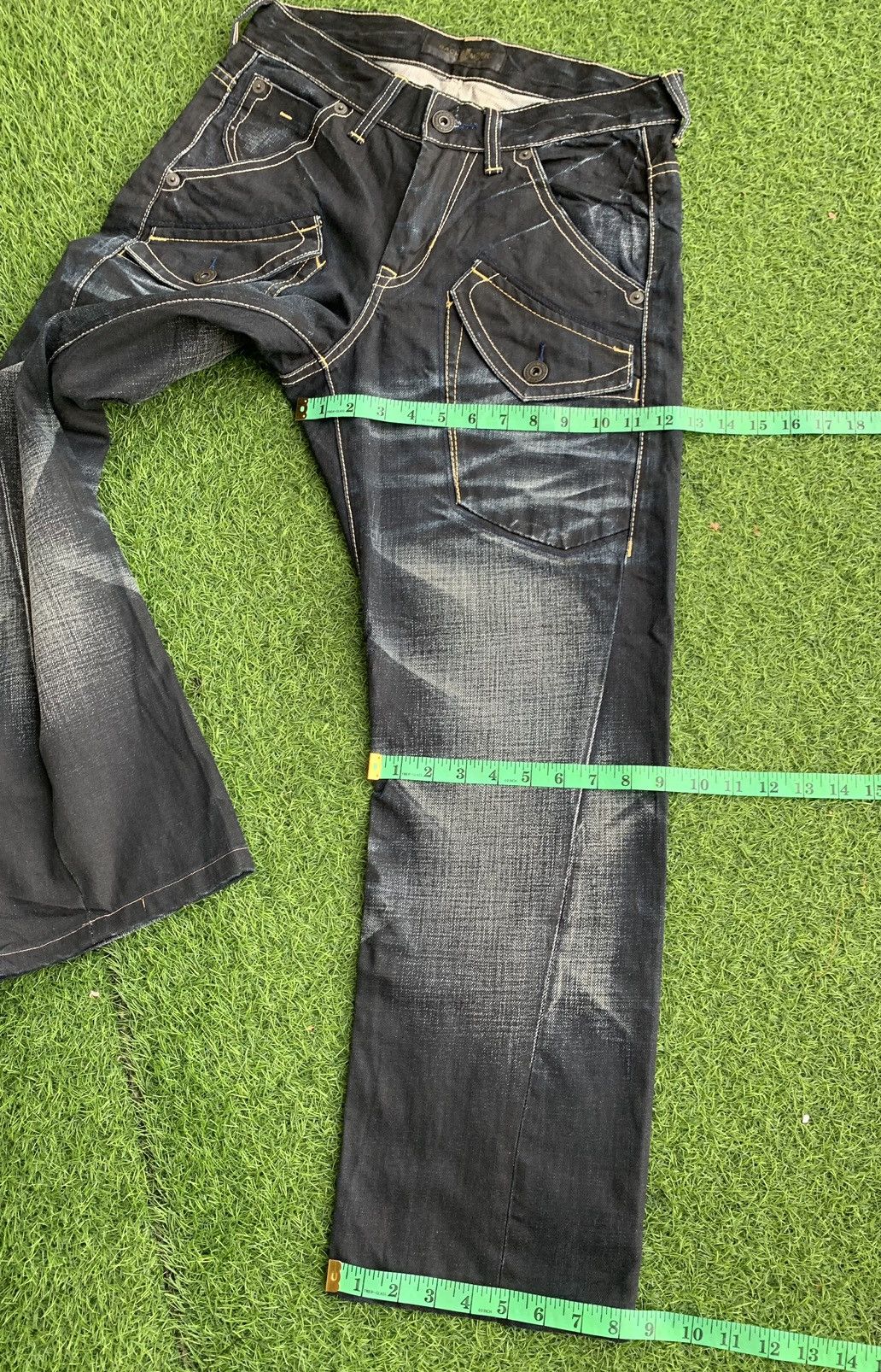 Tornado Mart 🔥Insane Design Back Number Distressed Denim Size US 32 / EU 48 - 19 Thumbnail