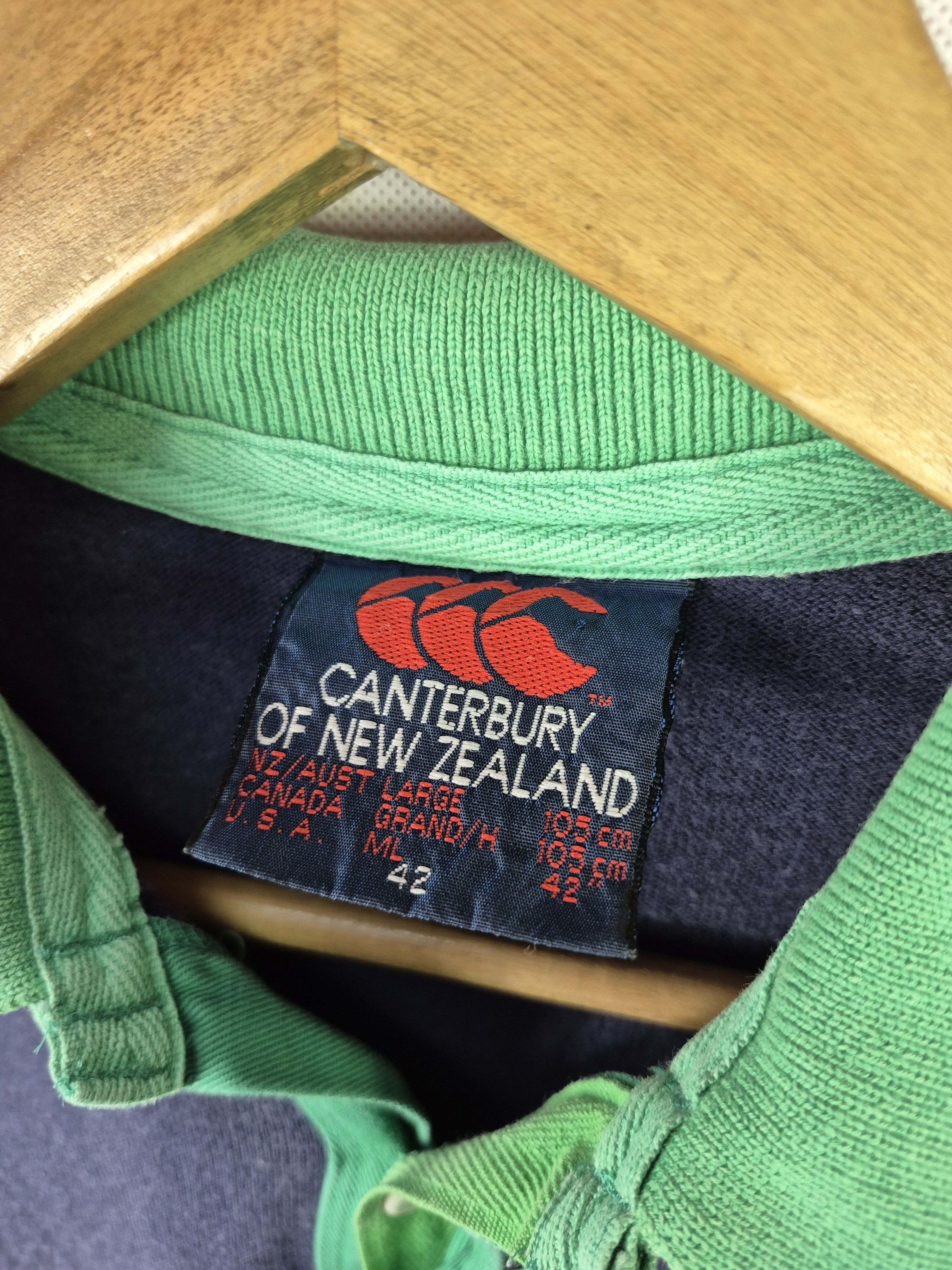 Canterbury of New Zealand 🔥 Vintage Canterbury Stripes Rugby Tee Size US L / EU 52-54 / 3 - 7 Thumbnail