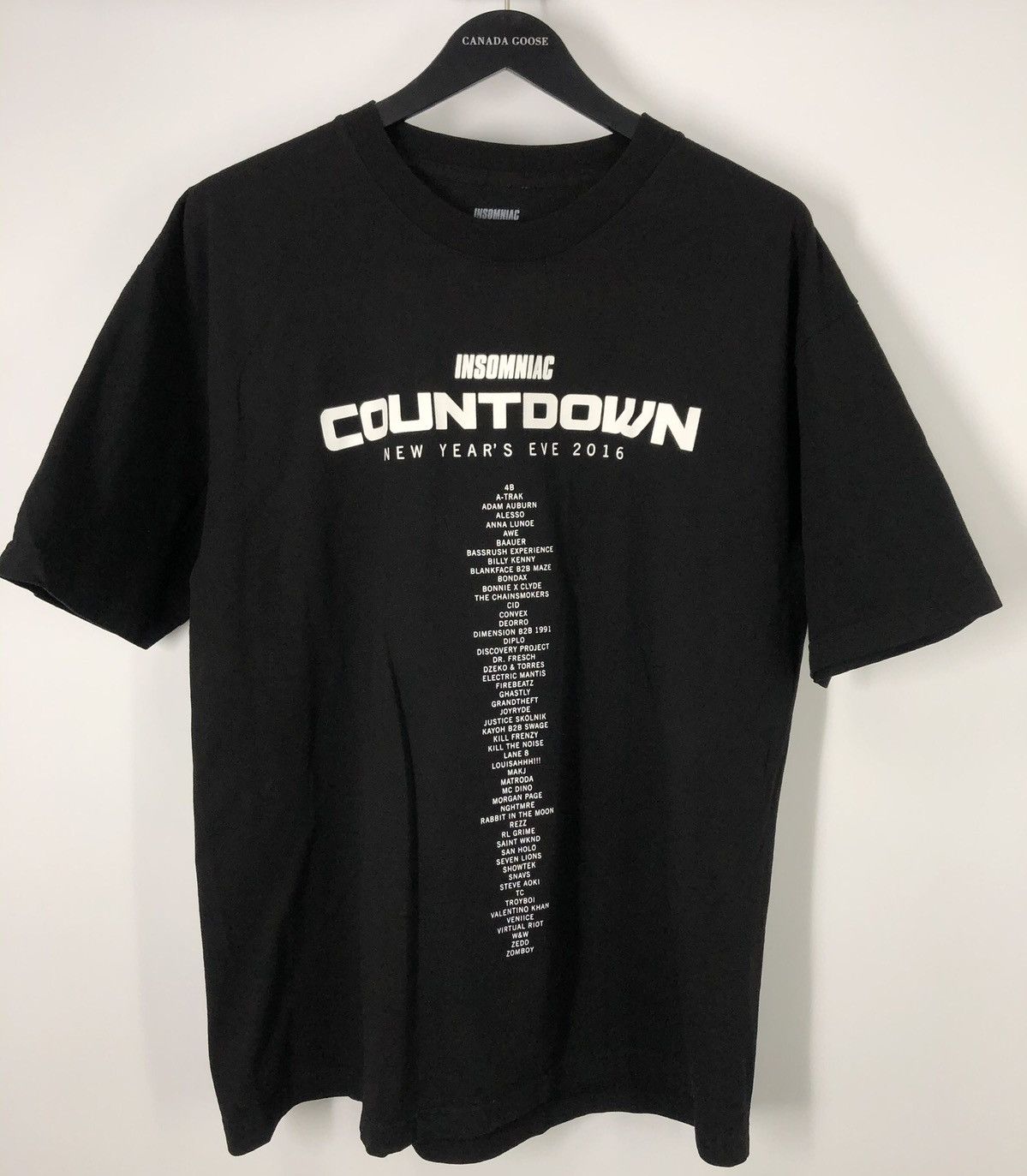 Insomnia Visuals × Other Insomniac 2016 Line Up Black T-Shirt Size US L / EU 52-54 / 3 - 2 Thumbnail