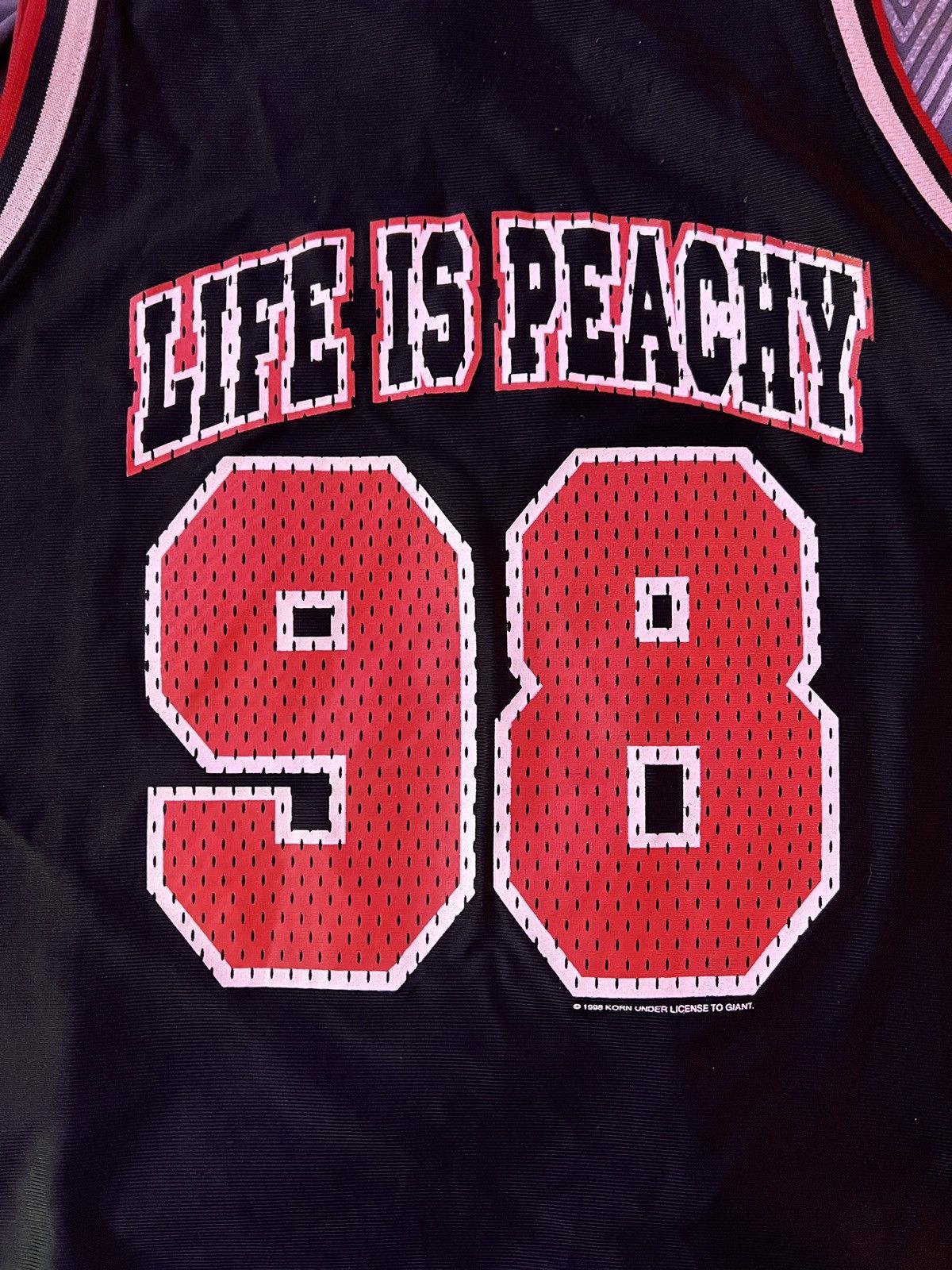 Band Tees × Vintage Vintage 98 Korn Basketball Jersey (Ultra Rare) Size US XL / EU 56 / 4 - 4 Thumbnail