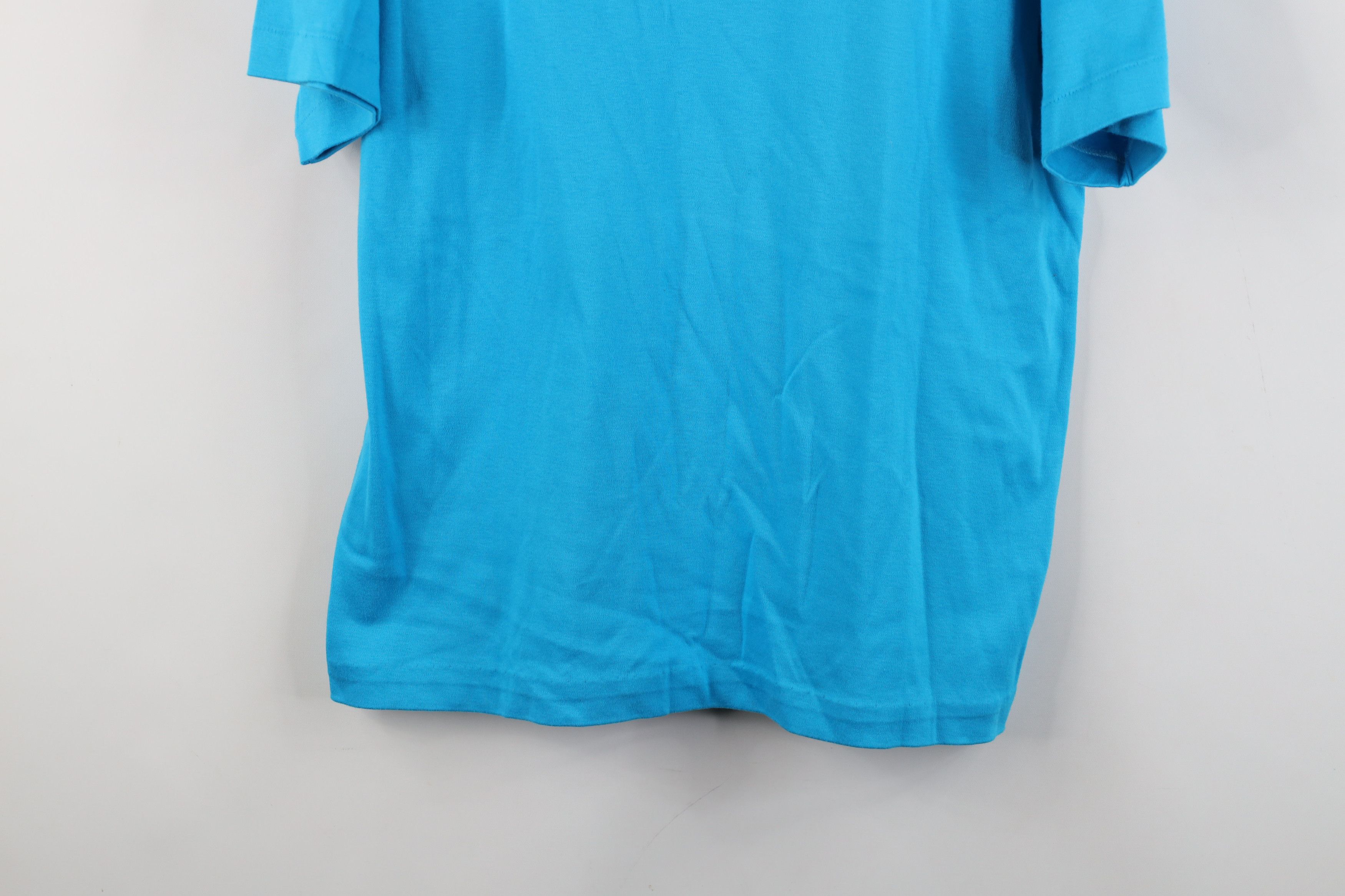 Vintage Vintage 90s Streetwear Cotton Short Sleeve T-Shirt Blue USA Size M / US 6-8 / IT 42-44 - 3 Thumbnail