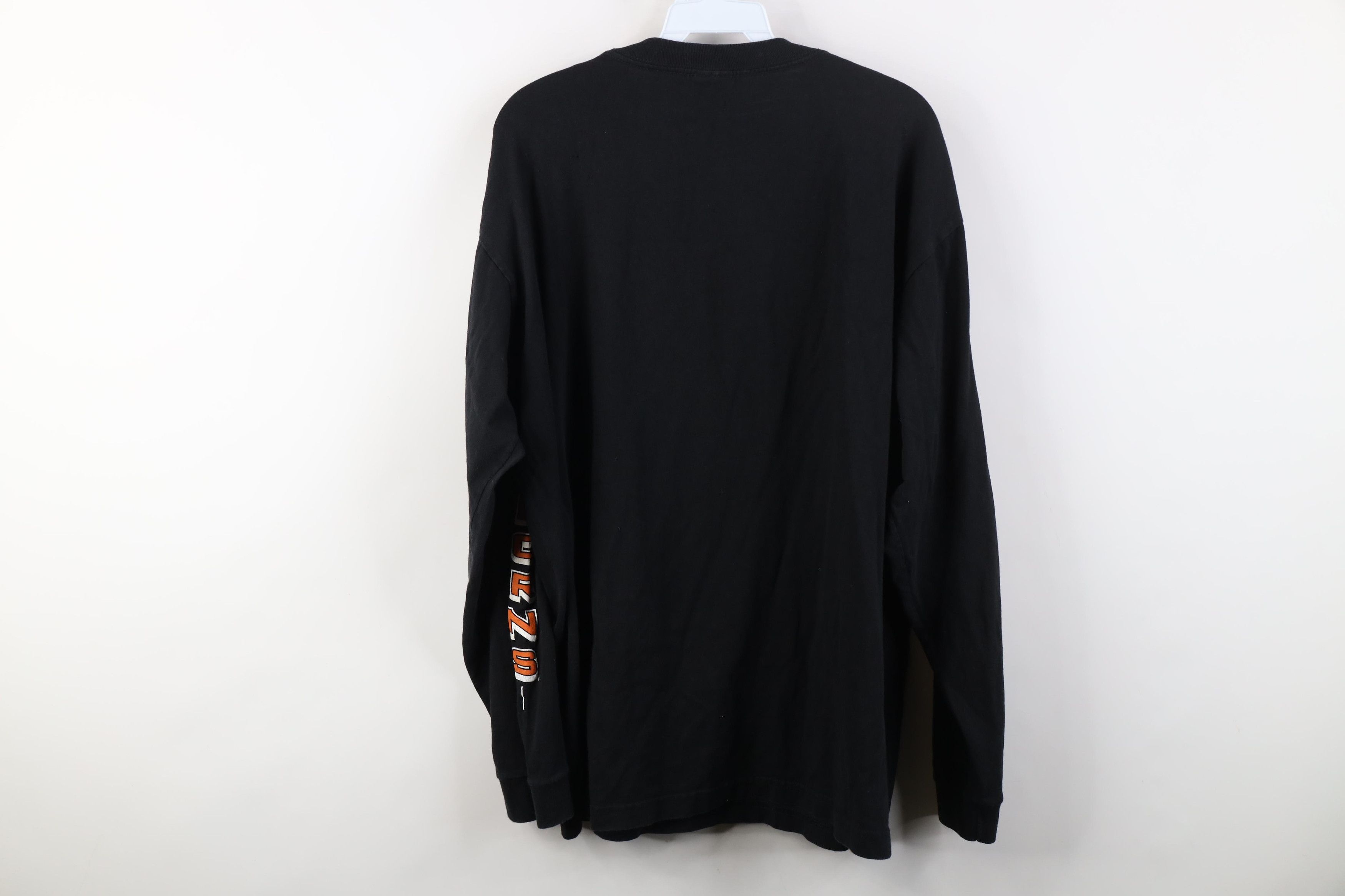 Vintage Vintage 90s University of Texas Long Sleeve T-Shirt Black Size US XL / EU 56 / 4 - 17 Thumbnail