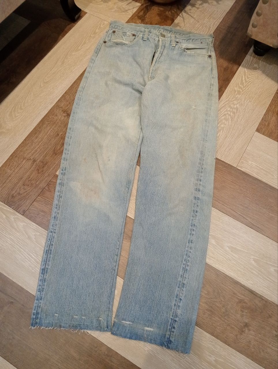 Levi's RARE LEVI'S VINTAGE 501 CAPITAL E HIDDEN RIVET DENIM Size US 31 - 2 Thumbnail