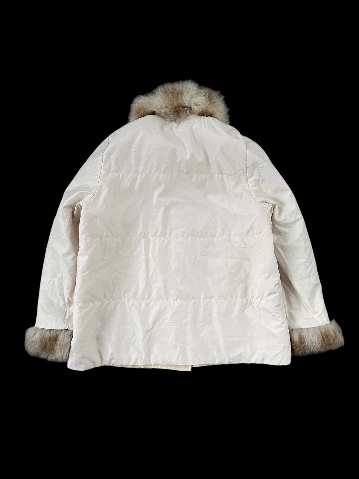 Balmain Vintage 90s Balmain Reversible Fur Silk Coat Size M / US 6-8 / IT 42-44 - 21 Thumbnail