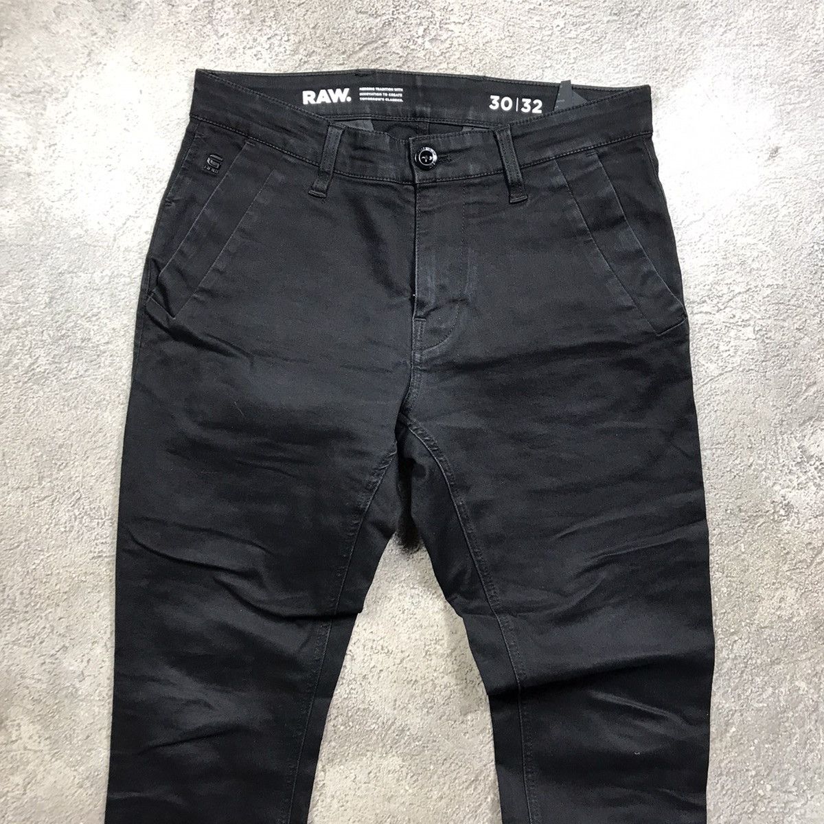 Vintage Vintage 90s G Star Distressed Baggy Low Rise Flared Pants 30 Size US 30 / EU 46 - 3 Thumbnail
