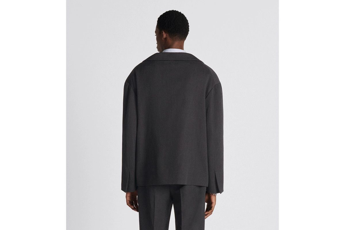 Dior o1w1db11024 Off-The-Shoulder Jacket in Grey Size US XS / EU 42 / 0 - 6 Thumbnail