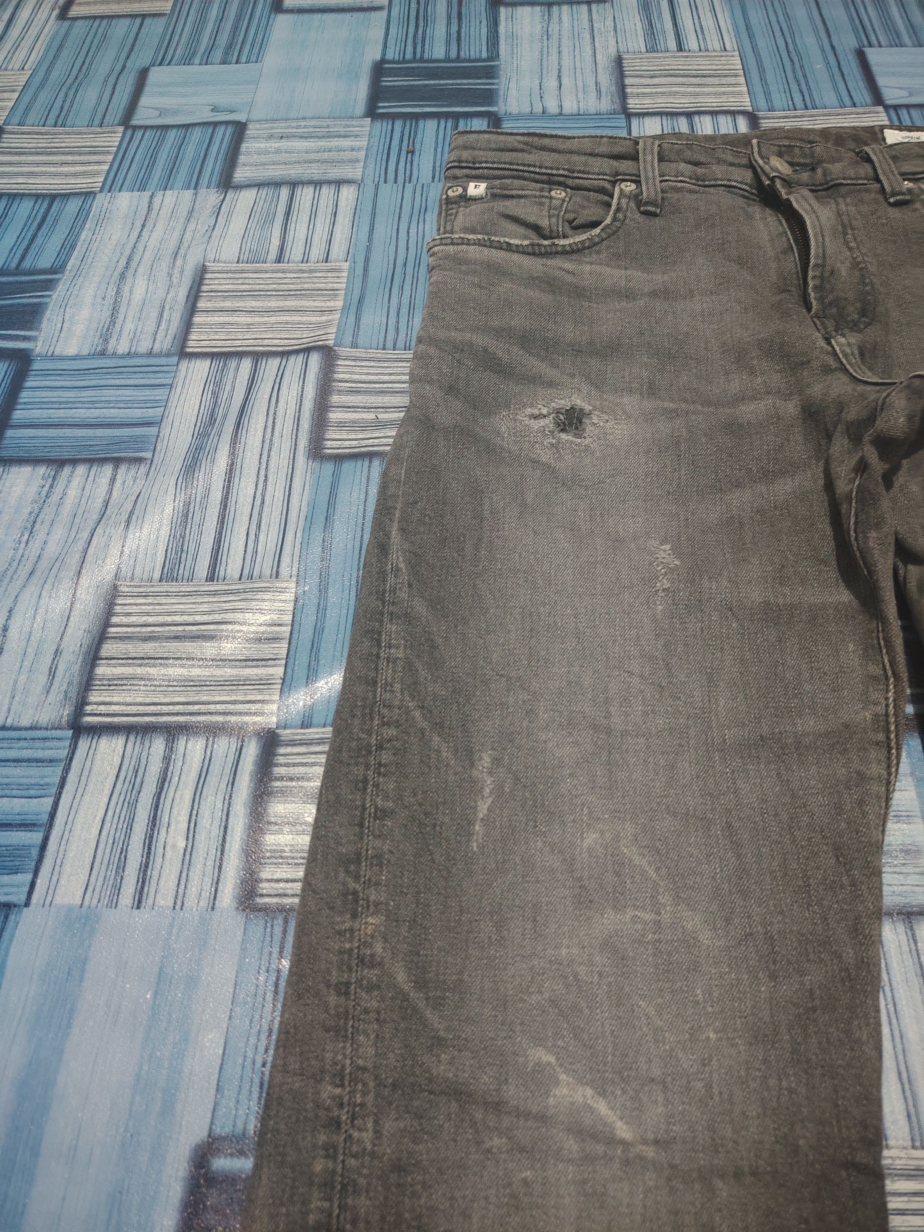If Six Was Nine Japanese Edwin stretch Distressed Jeans Size US 31 - 6 Thumbnail
