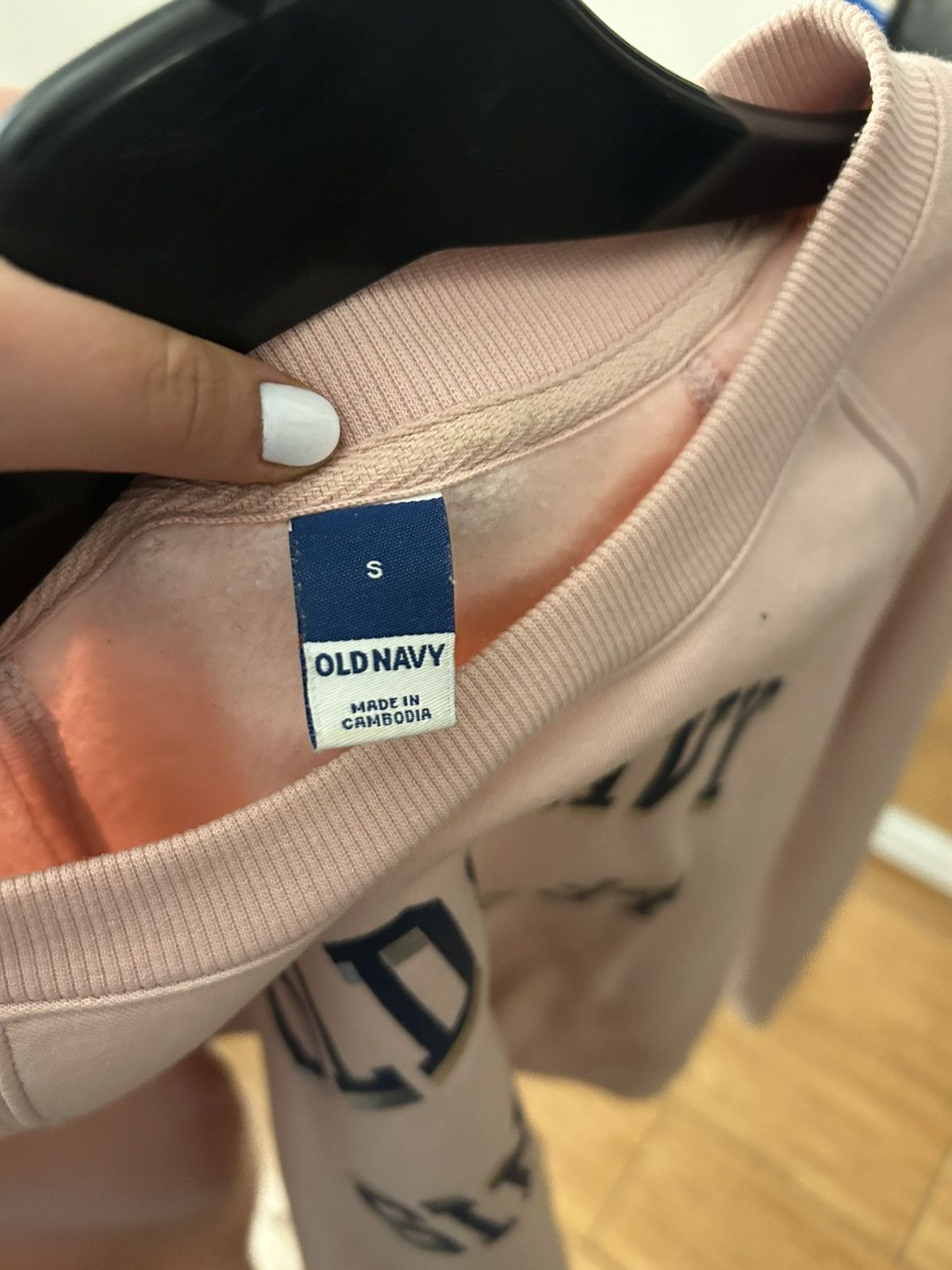 Old Navy Pink Old Navy Sweatshirt Size S / US 4 / IT 40 - 4 Thumbnail