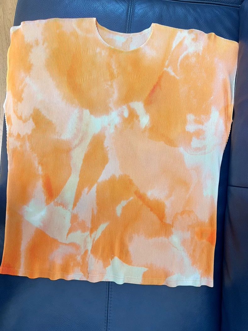 Issey Miyake Issey Miyake size:3 Orange tie-dye short-sleeved shirt Size S / US 4 / IT 40 - 2 Thumbnail