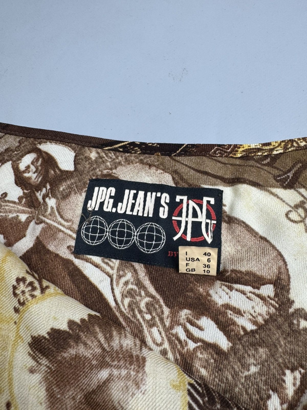 Jean Paul Gaultier Jean Paul Gaultier Vintage Mesh Indian Printed Skirt Size 40 Size 27" / US 4 / IT 40 - 4 Thumbnail