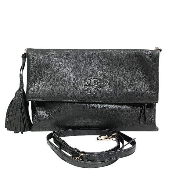 Tory Burch Tory Burch Leather 2Way Bag Leather Shoulder Bag Duty Free For Usa in Black, Women's