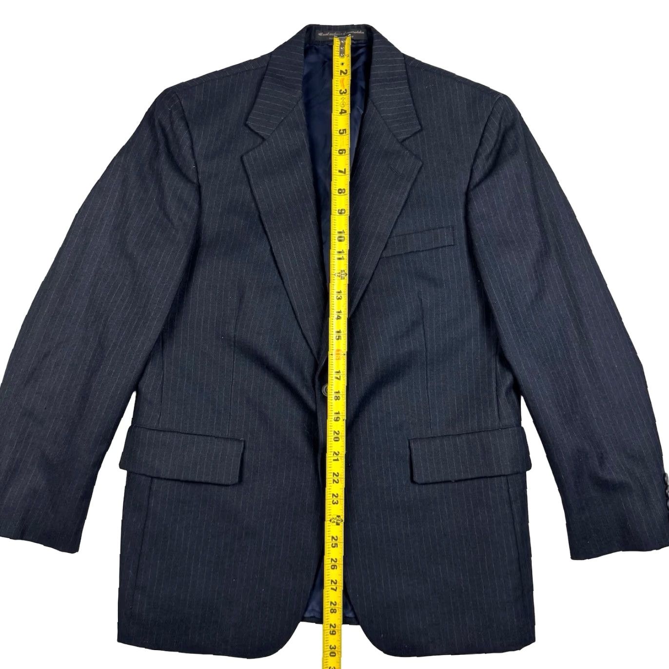 Lord & Taylor VINTAGE LORD & TAYLOR Blazer Jacket Wool 40S Blue 2-Button Single-Breasted Notch Lapel Men’s Sh shirt? Size 40R - 7 Thumbnail
