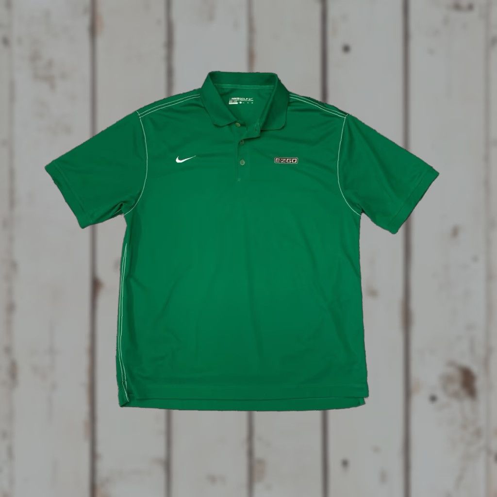 Nike **Nike Golf EZGO Performance Men's XL Green Striped Polo Shirt** User: **Nike Golf EZGO Performance Green Men's XL Striped Polo Shirt** Size US XL / EU 56 / 4 - 1 Thumbnail