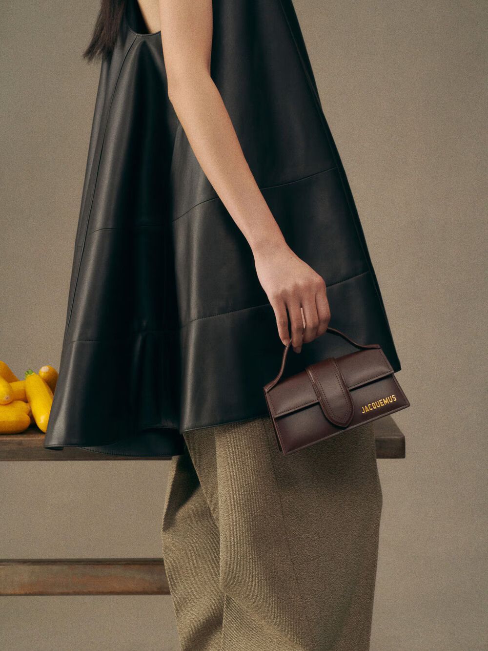 Jacquemus o1la1rc1a0925 Size: OS / Le Bambino Bag in Brown Size ONE SIZE - 6 Thumbnail