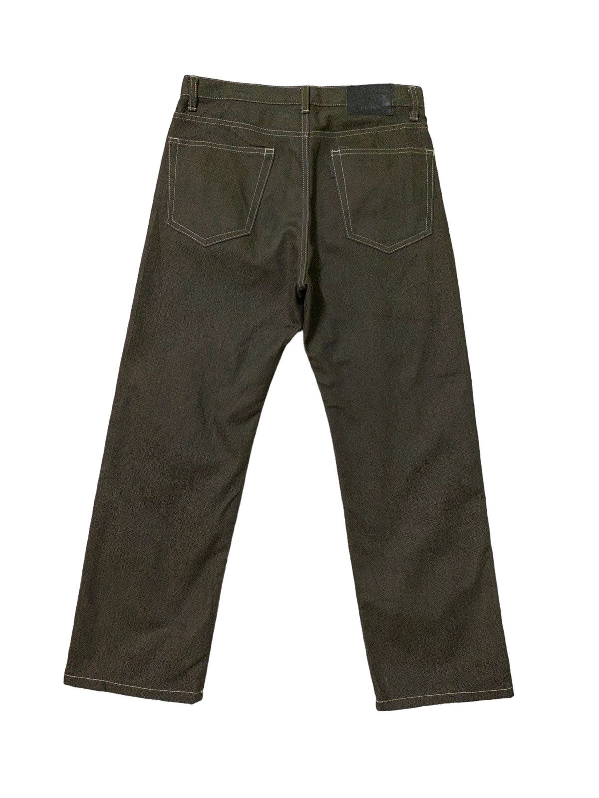 Tete Homme Vintage TETE HOMME Striped Brown Denim Pant Size US 28 / EU 44 - 2 Thumbnail