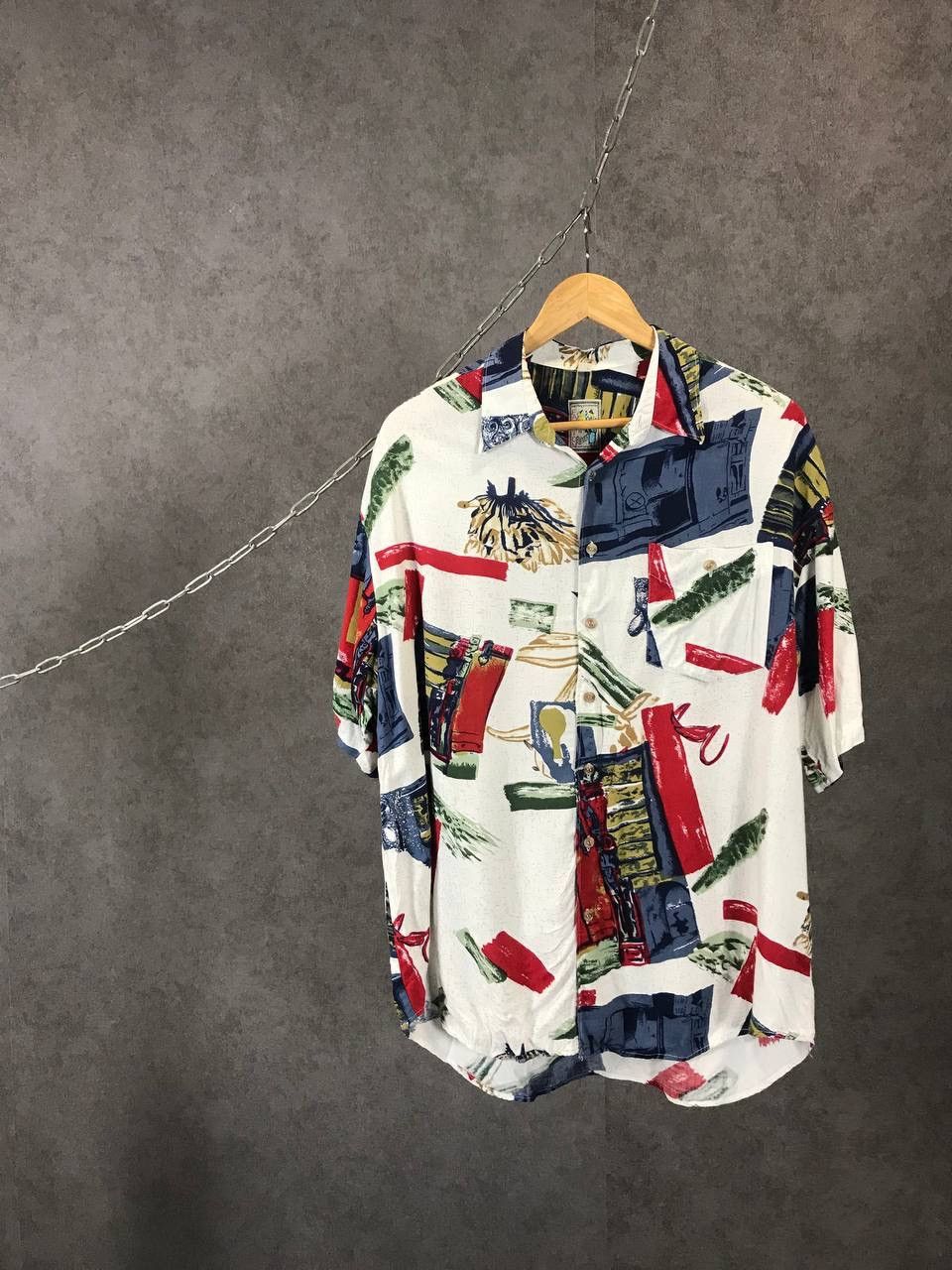 Vintage Art vintage crazy Hawaiian shirt Size US L / EU 52-54 / 3 - 1 Thumbnail