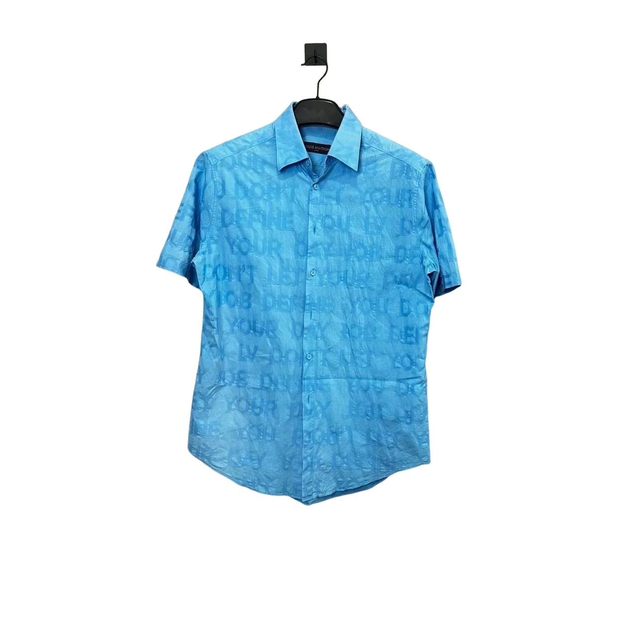 Louis Vuitton Louis Vuitton Letter Pattern Short Sleeve Shirt Size M Size US M / EU 48-50 / 2 - 1 Thumbnail