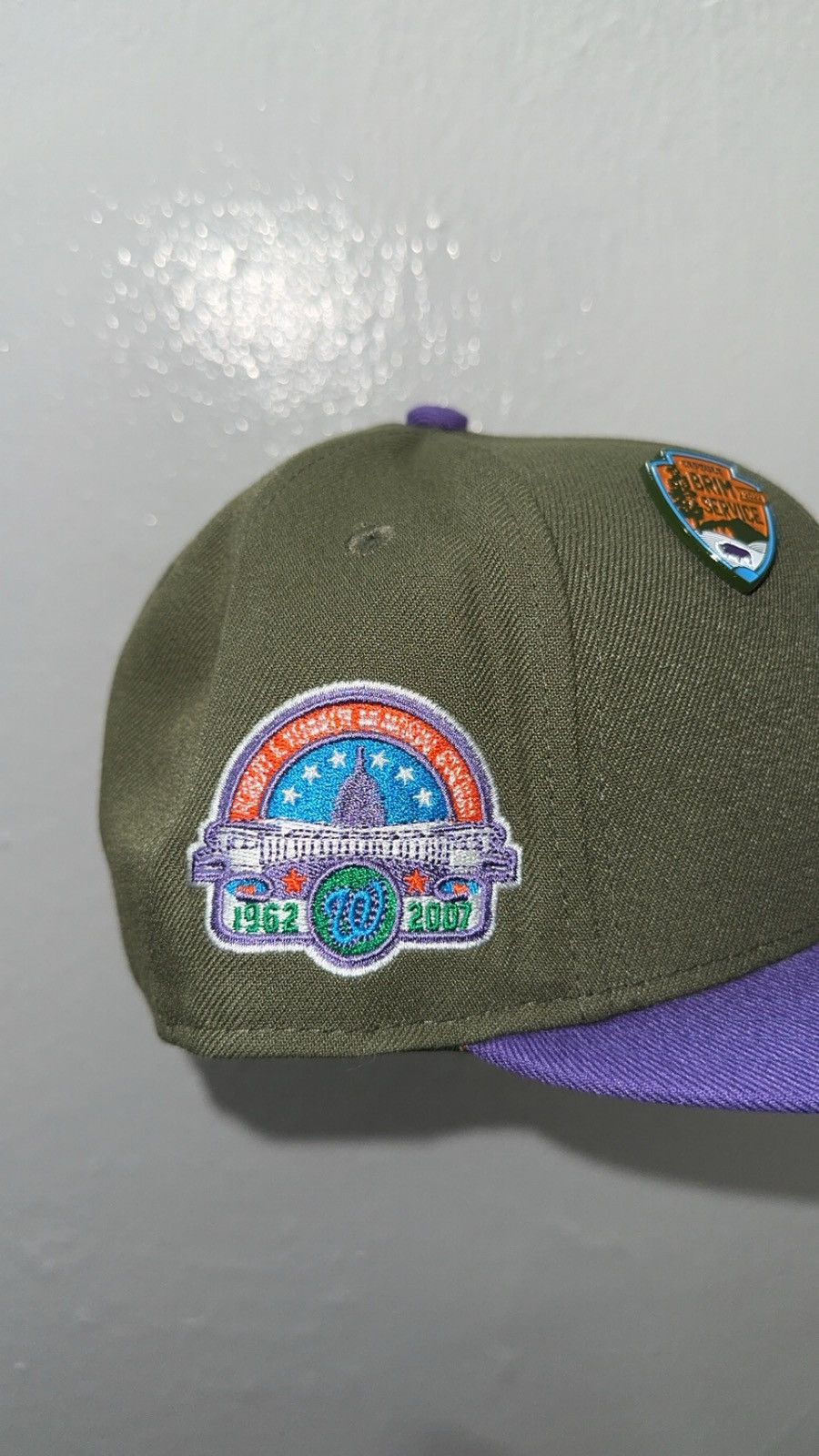 New Era New Era 59fifty Green Washington Nationals fitted hat size 7 Size ONE SIZE - 2 Thumbnail