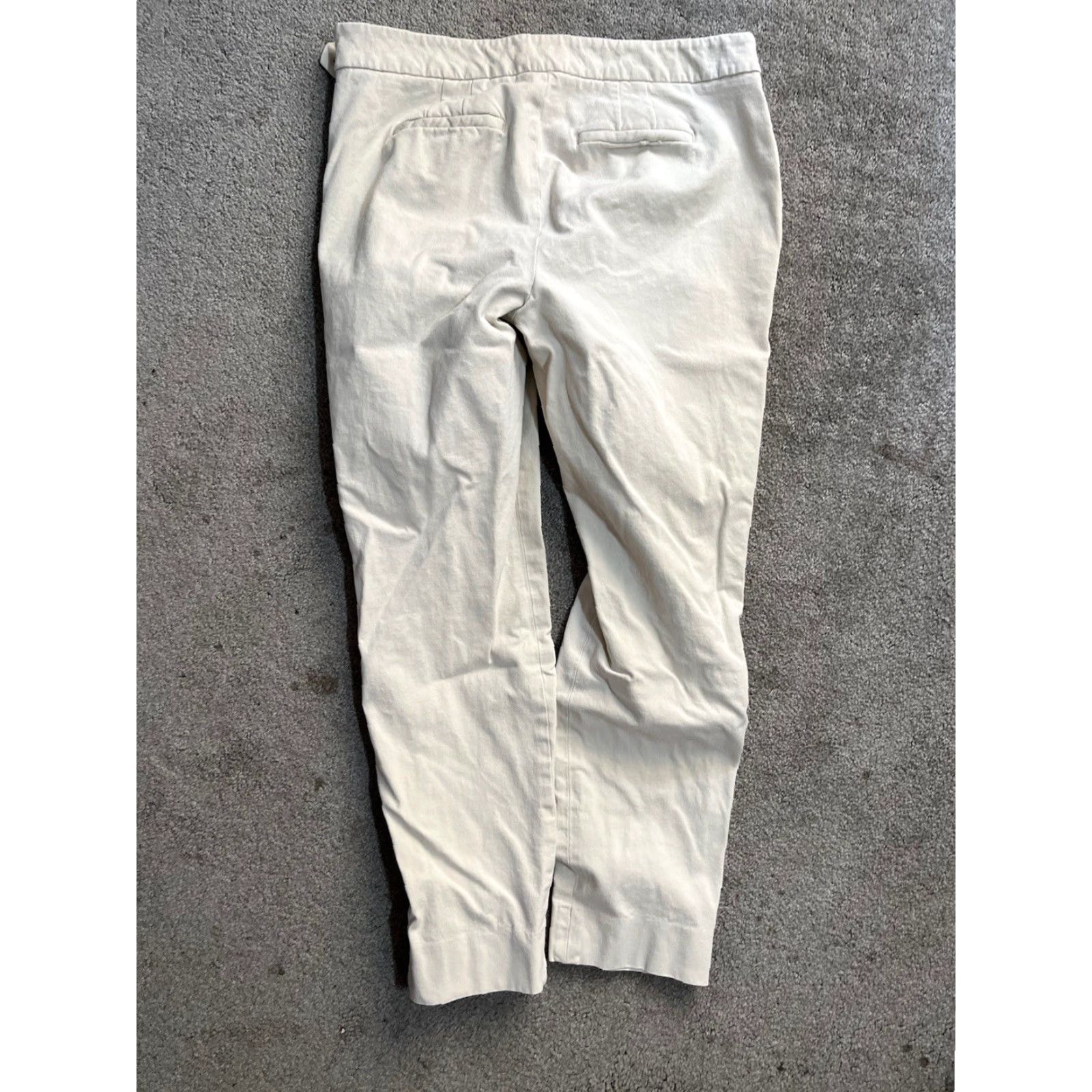 Talbots Talbots Pants Womens 4P Beige Chatham Ankle High Rise Stretch Tapered Size 32" / US 10 / IT 46 - 3 Thumbnail