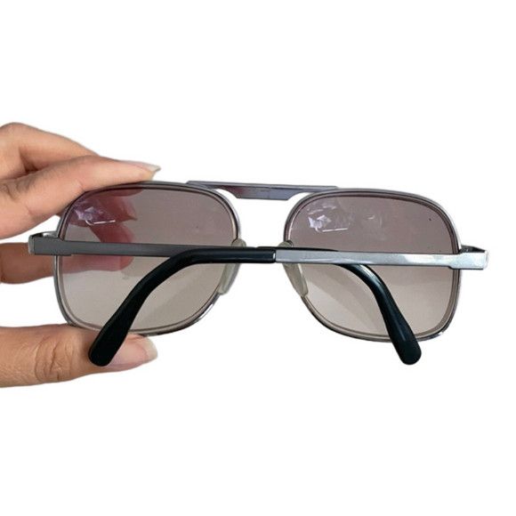 Silhouette × Vintage Vintage Rectangular Aviator Glasses Frames - 56mm, Unisex Size ONE SIZE - 8 Thumbnail