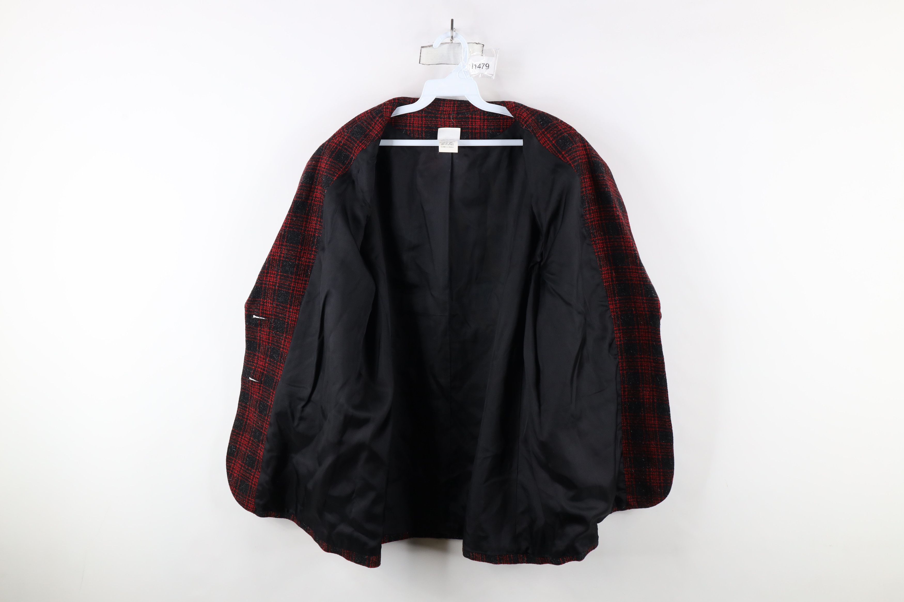 Vintage Vintage 90s Streetwear Button Blazer Suit Coat Jacket Plaid Size XXL / US 16-18 / IT 52-54 - 11 Thumbnail
