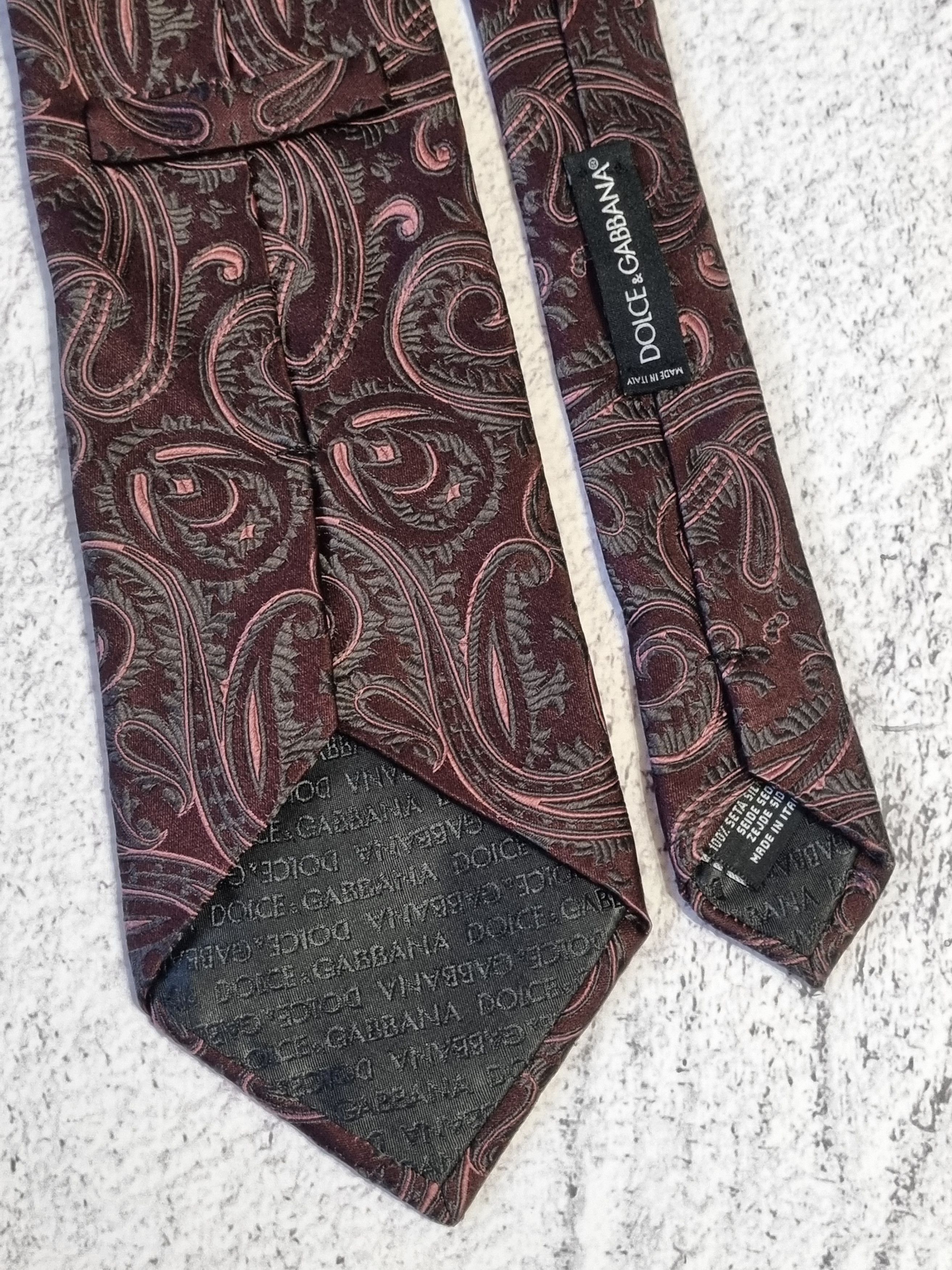 Dolce & Gabbana Amazing Dolce & Gabbana Abstract Silk Tie Size ONE SIZE - 5 Thumbnail