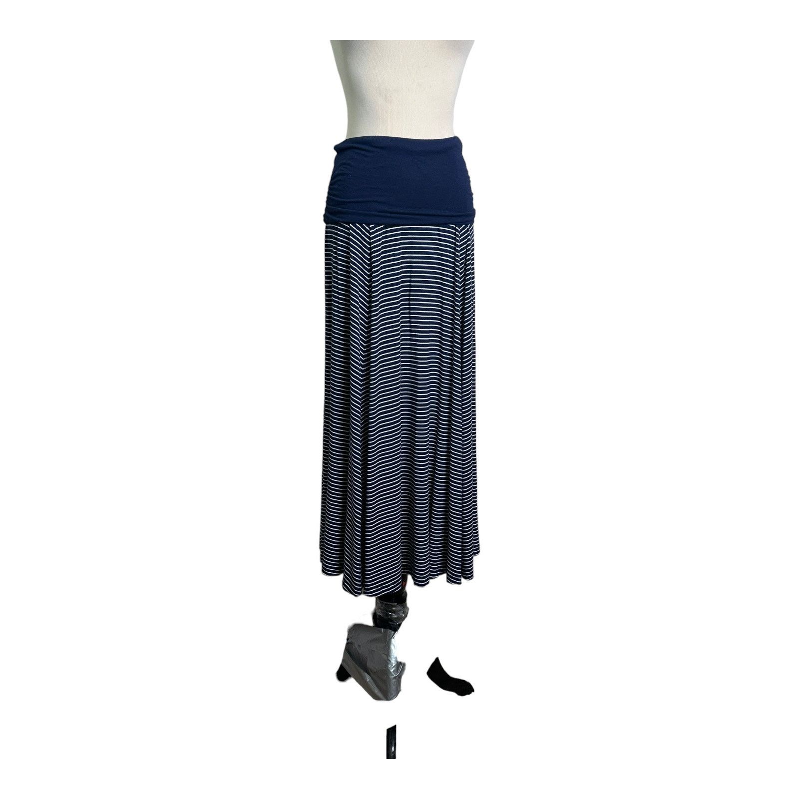 Gap Gap blue striped pull on casual maxi skirt size XS Size 28" / US 6 / IT 42 - 10 Thumbnail