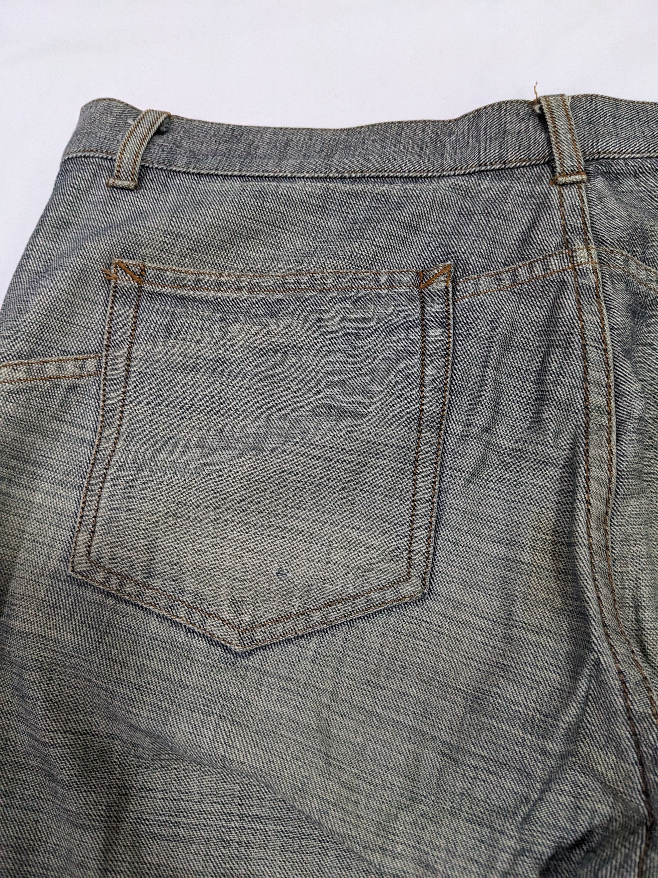 A.P.C. × Vintage Vintage APC 90s Mudwash Distressed Trasher Button fly Jeans Size US 31 - 9 Thumbnail