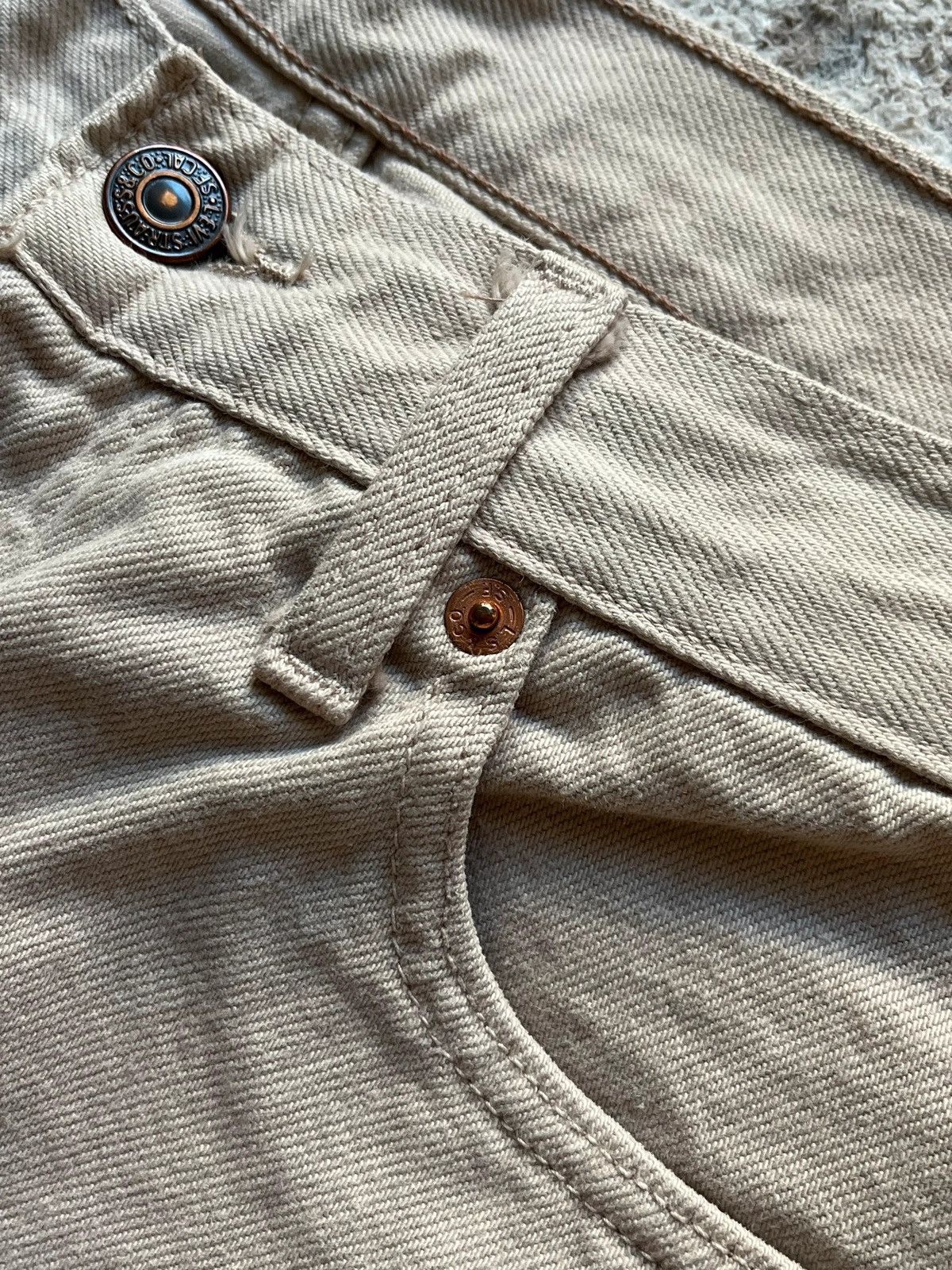 Levi's Levi’s Jeans Sz W33 L32 Vintage 1998 Beuge Jeans Denim Rare Size US 33 - 2 Thumbnail
