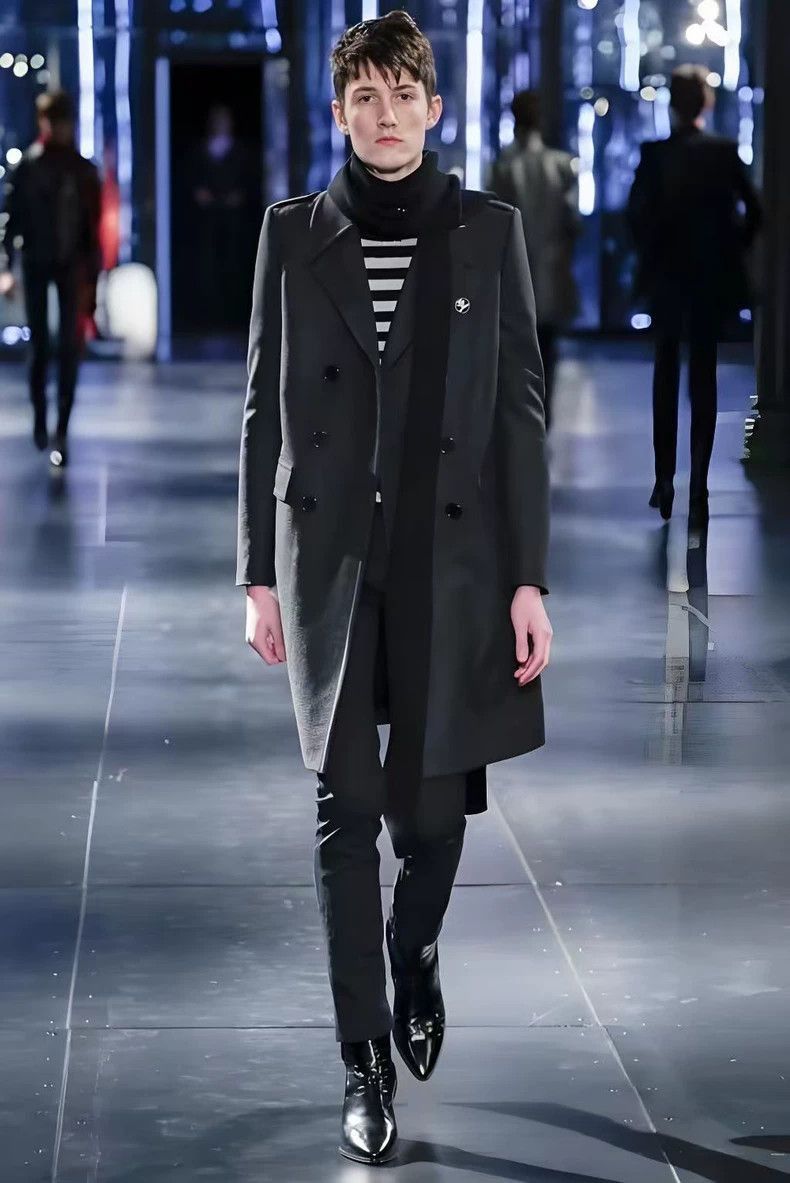 Saint Laurent Paris Saint Laurent Paris Collar double breasted wool coat-2506 Size US S / EU 44-46 / 1 - 7 Thumbnail