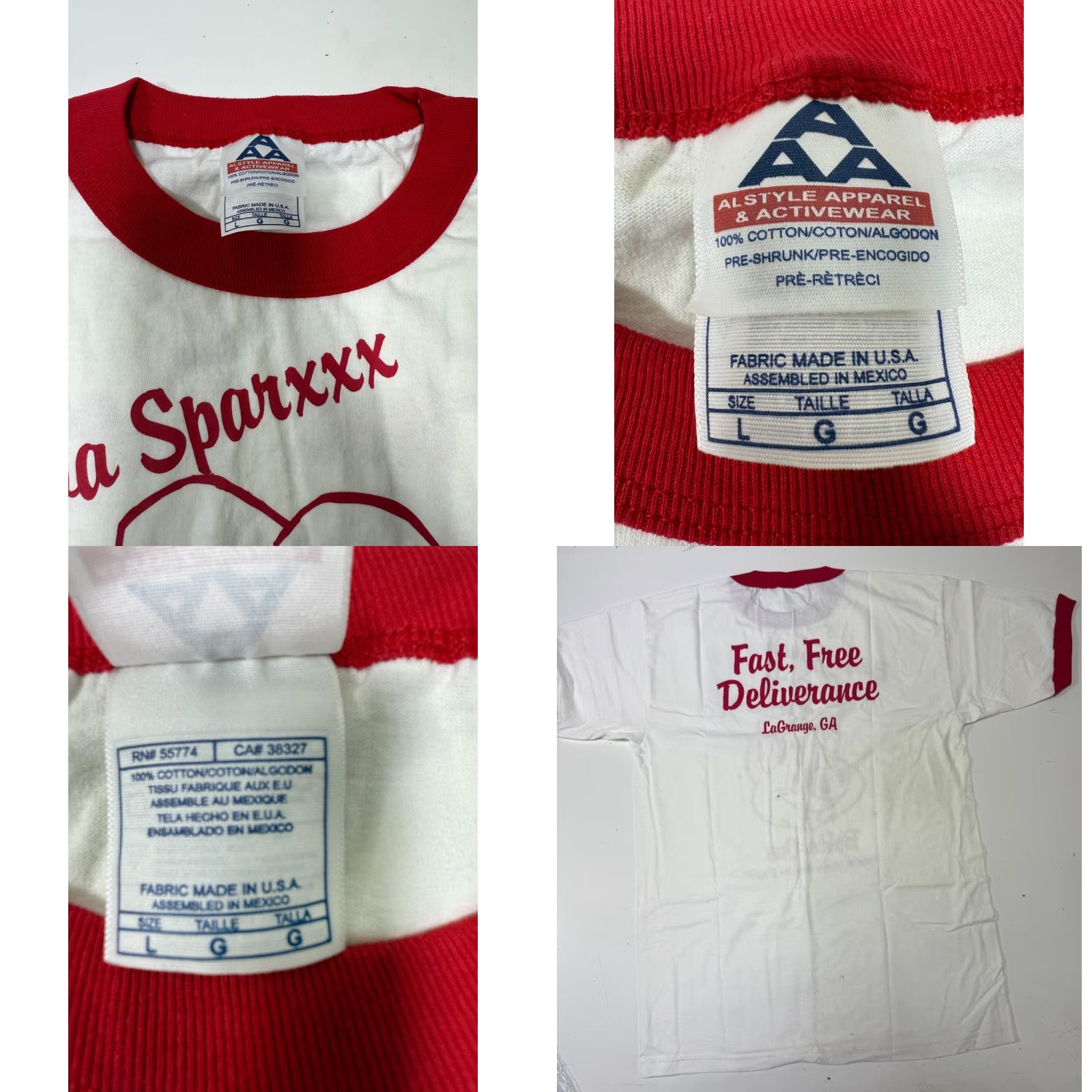 AAA VINTAGE 2000 BUBBA SPARXXX BUBBA-QUE T-Shirt LARGE White Promotional Unisex Size US L / EU 52-54 / 3 - 8 Thumbnail