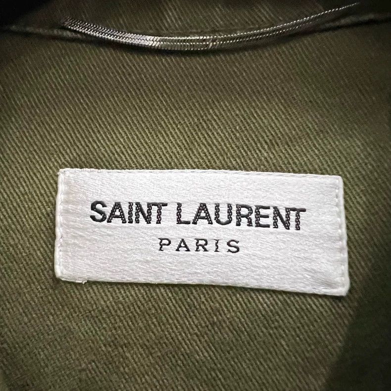 Yves Saint Laurent Saint LaurentArmy green embroidered logo jacket 2503-Nextar Size US M / EU 48-50 / 2 - 3 Thumbnail