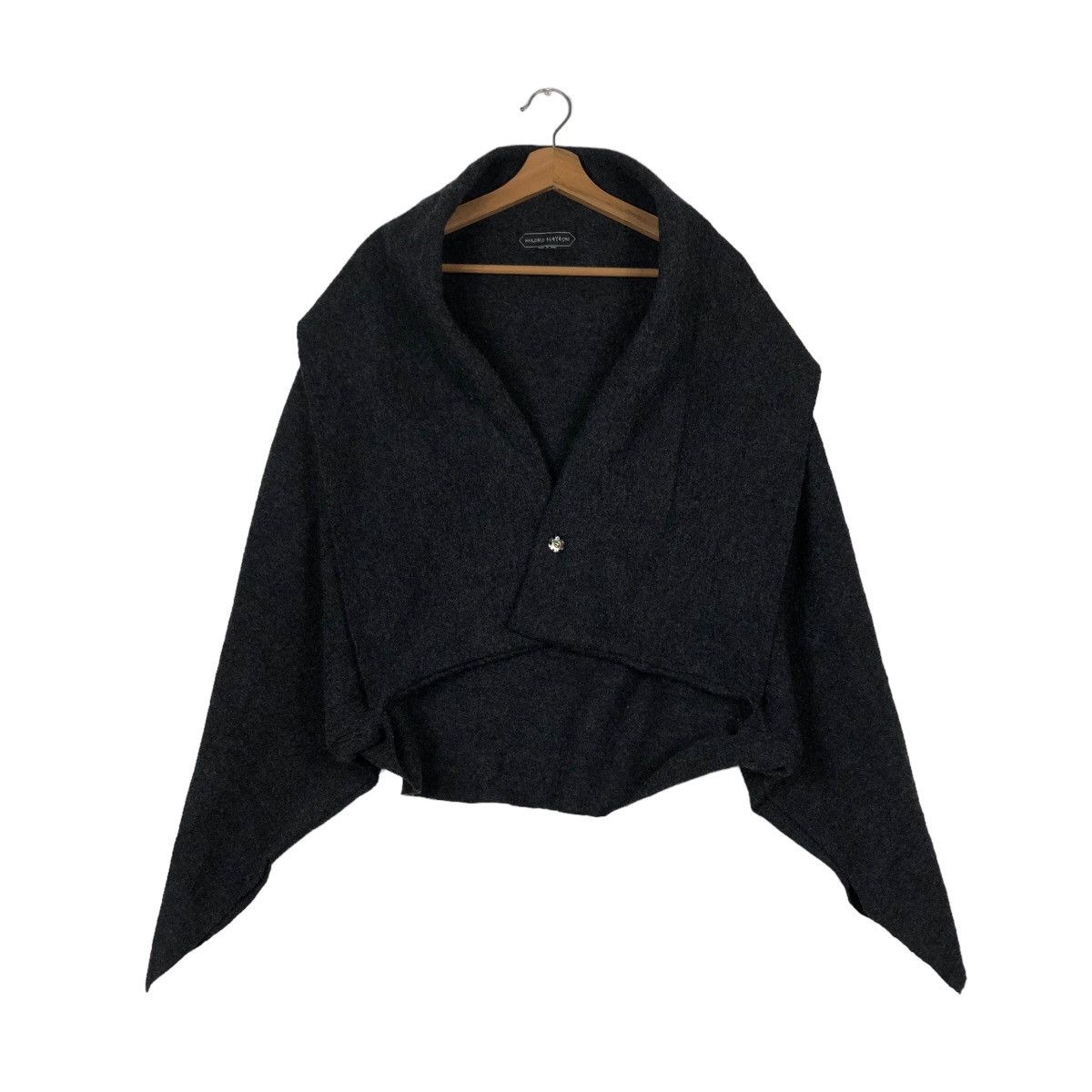 Japanese Brand 🔥CROPPED WOOL BIKER JACKET DOUBLE LAYER HIROKO HAYASHI Size US M / EU 48-50 / 2 - 1 Thumbnail