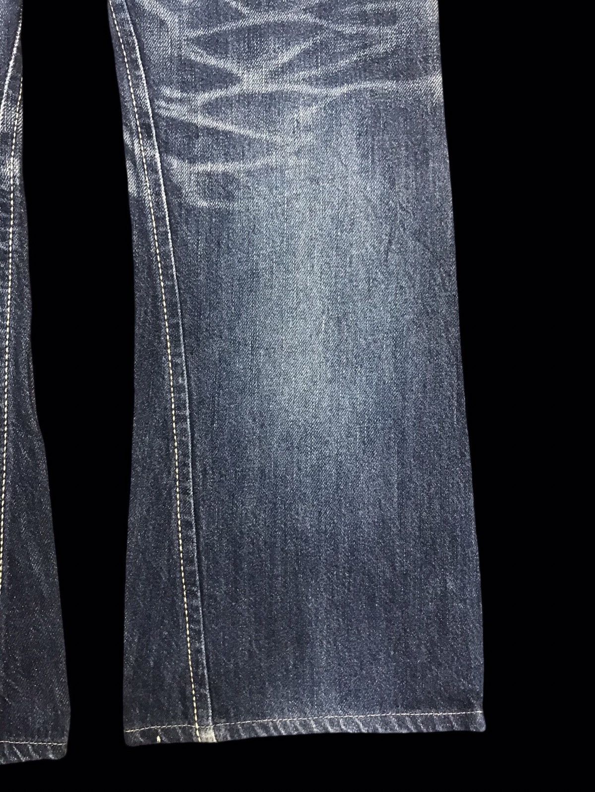 Edwin 💥FLARE💥VTG EDWIN BLUE STONEWASH DISTRESSED DENIM F215 Size US 32 / EU 48 - 14 Thumbnail