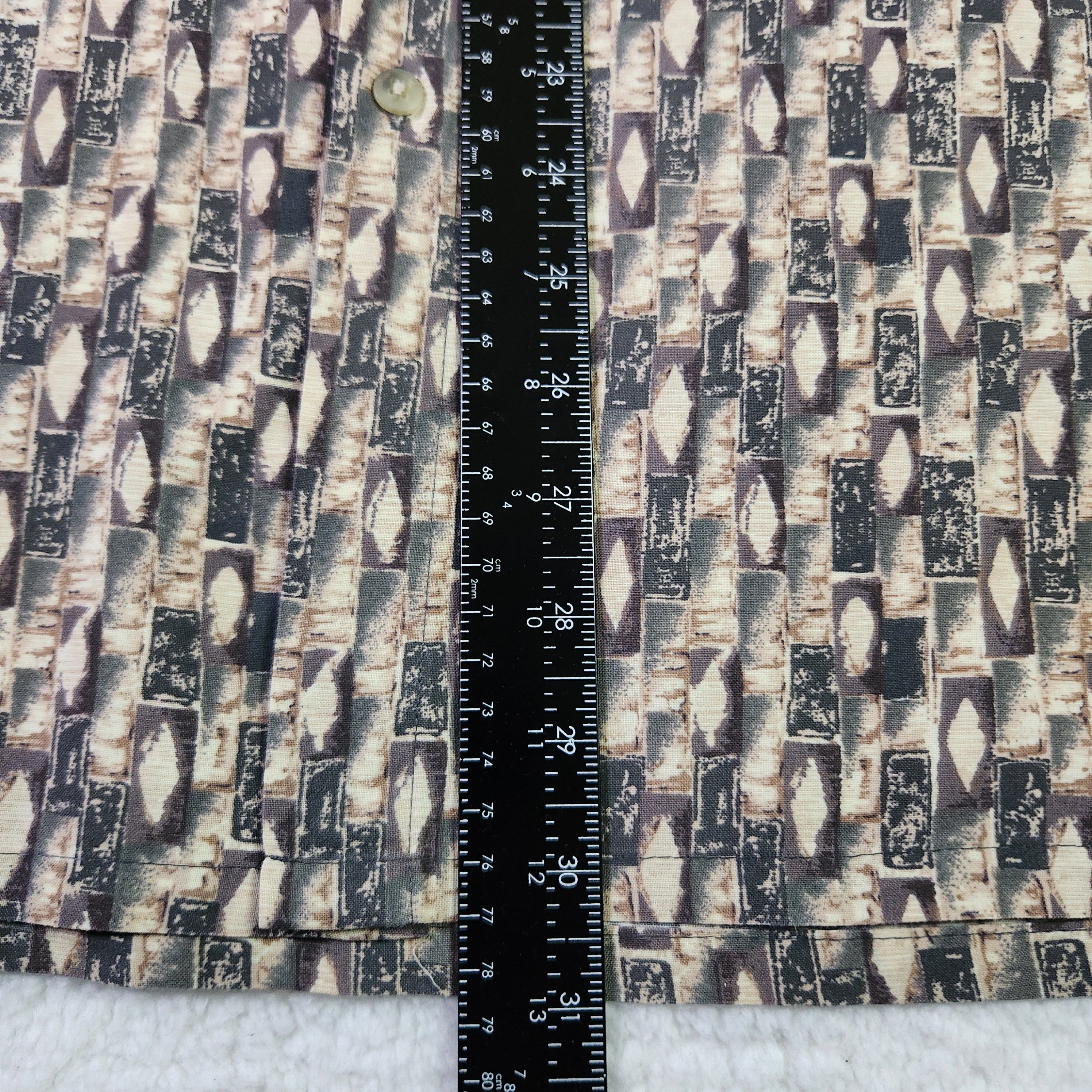 Campia Moda Campia Moda VINTAGE Shirt Large Short Sleeve Geometric Size US L / EU 52-54 / 3 - 7 Thumbnail