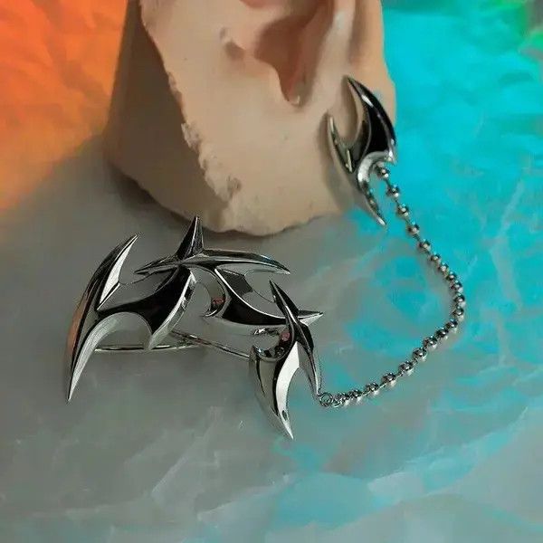 Designer × Jewelry Dangle Earring Clip Size ONE SIZE - 2 Thumbnail