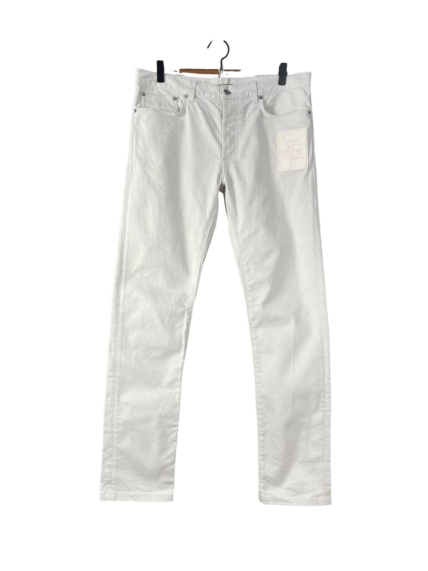 Dior Dior White Denim Jeans Size 32 Size US 32 / EU 48 - 1 Thumbnail